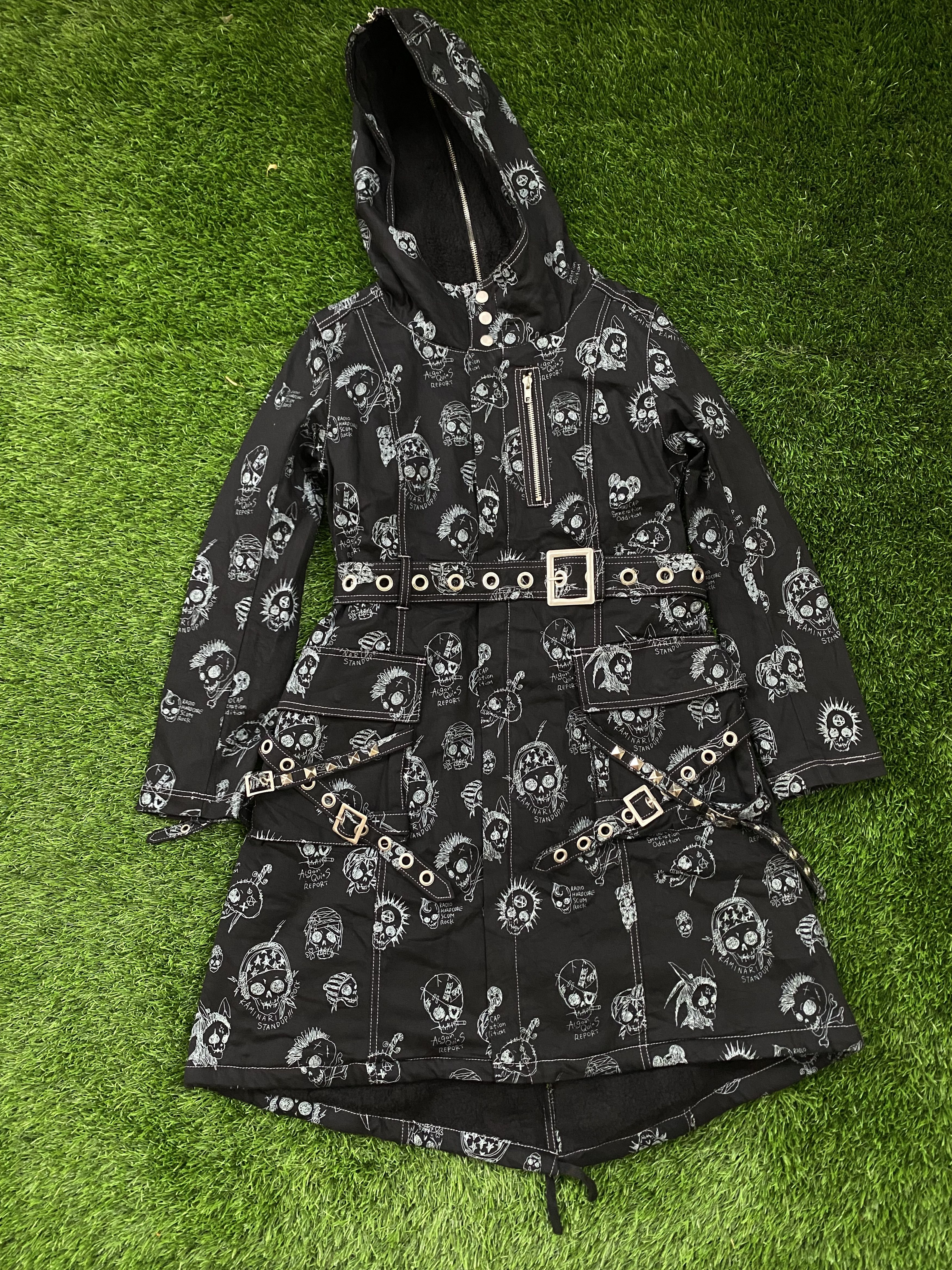 If Six Was Nine × Japanese Brand Rare Algonquins Punk Bondage Jacket Skull Hoodie Size US S / EU 44-46 / 1 - 1 Thumbnail