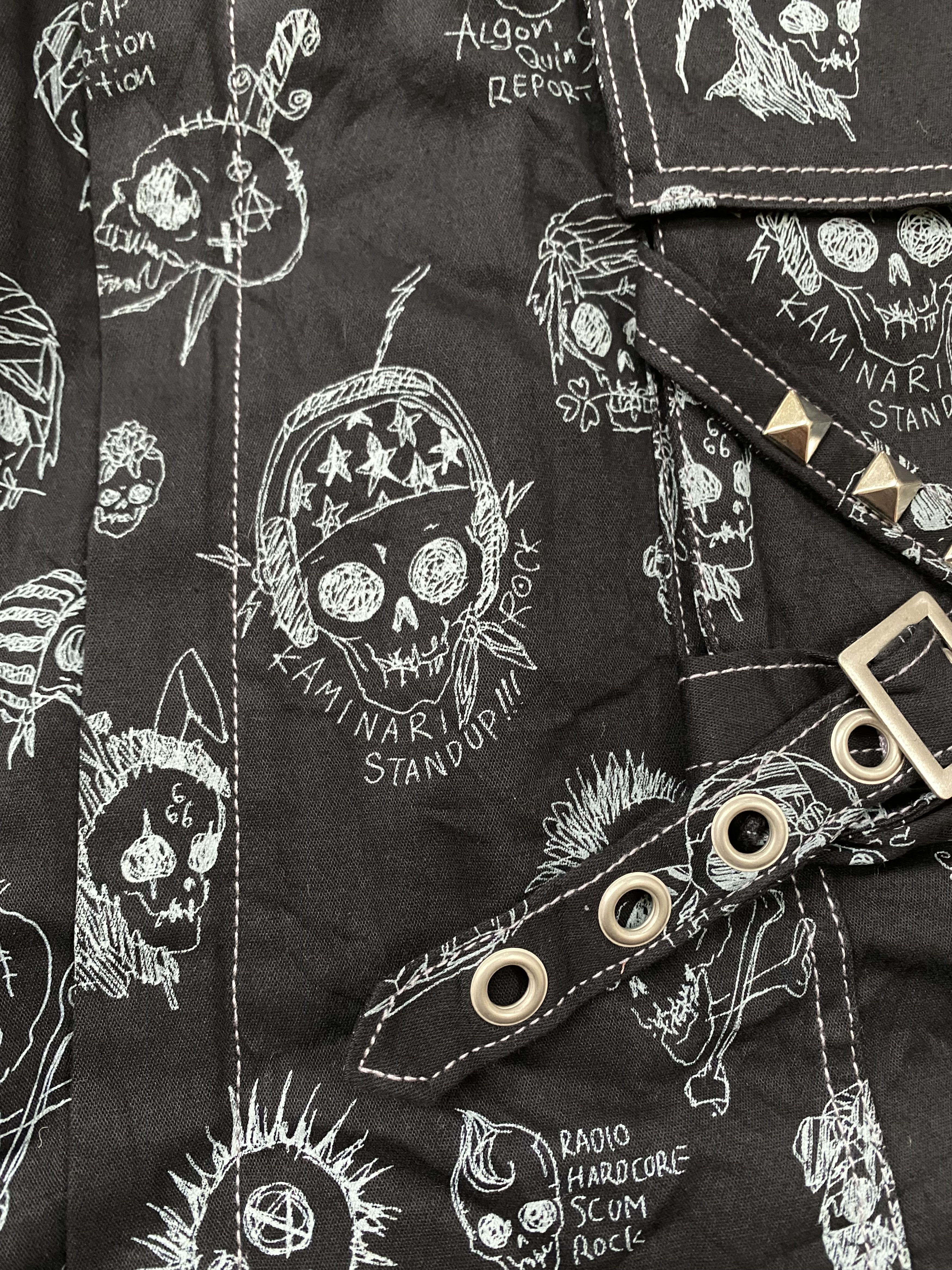 If Six Was Nine × Japanese Brand Rare Algonquins Punk Bondage Jacket Skull Hoodie Size US S / EU 44-46 / 1 - 6 Thumbnail