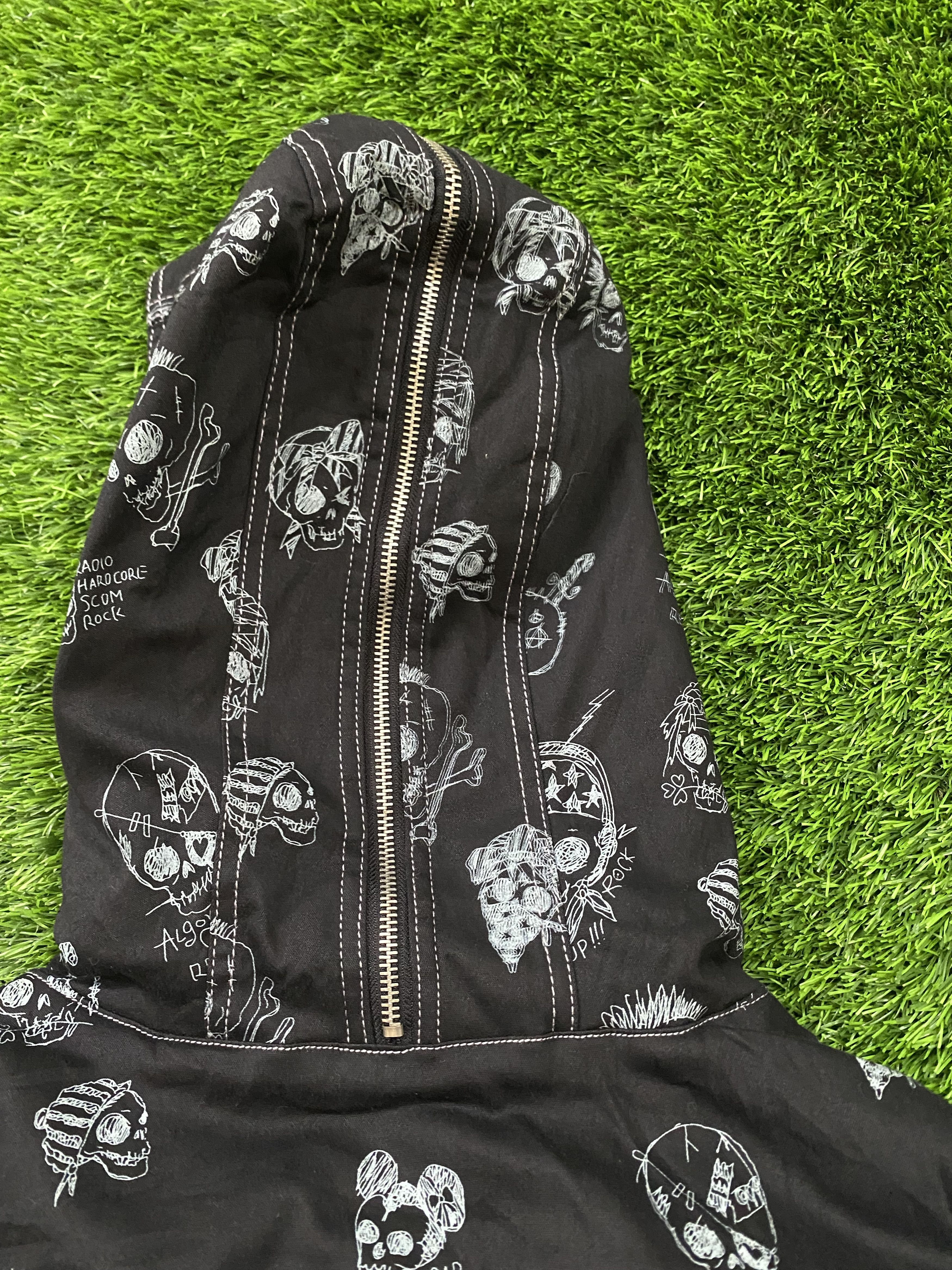 If Six Was Nine × Japanese Brand Rare Algonquins Punk Bondage Jacket Skull Hoodie Size US S / EU 44-46 / 1 - 9 Thumbnail