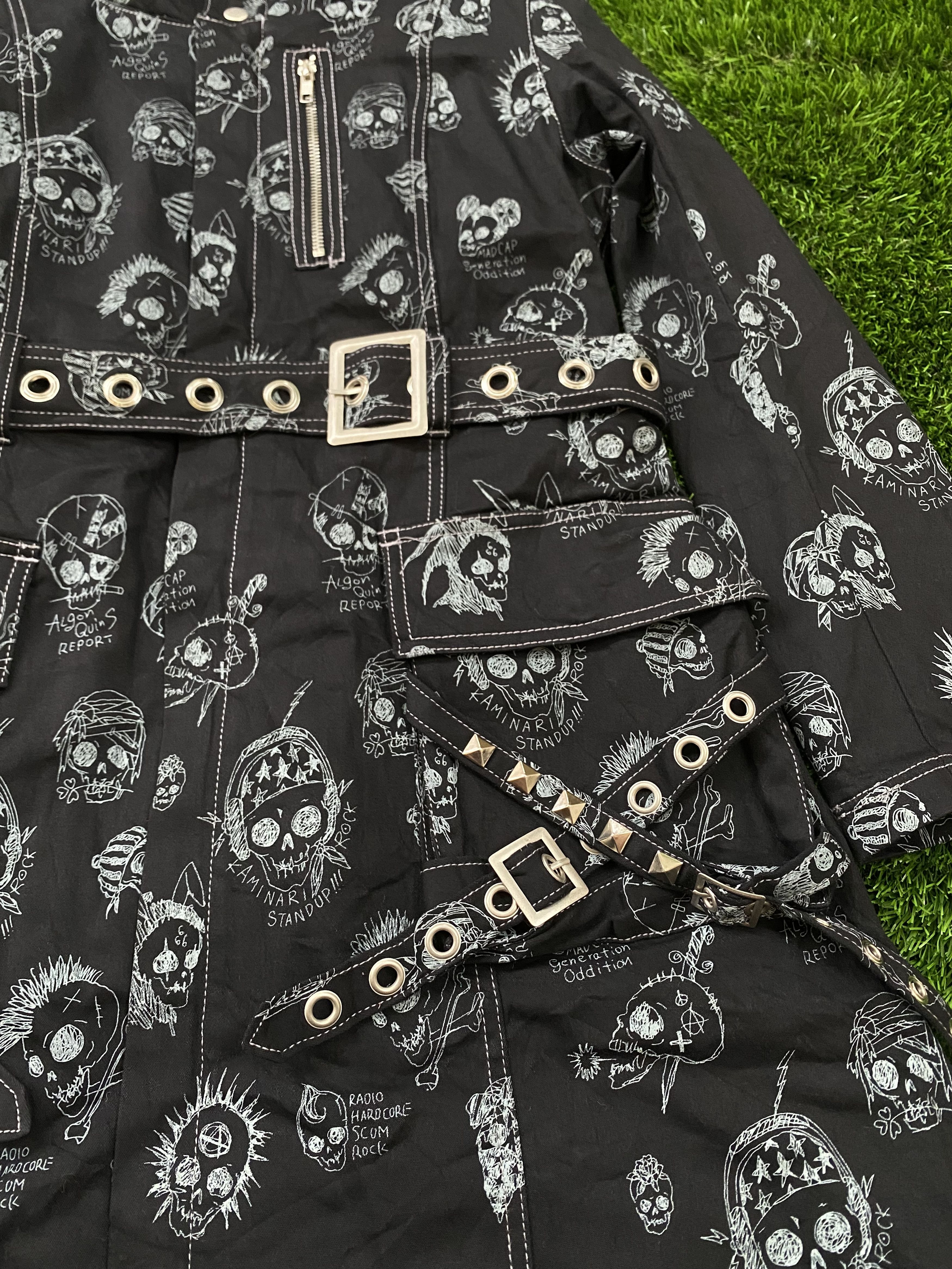 If Six Was Nine × Japanese Brand Rare Algonquins Punk Bondage Jacket Skull Hoodie Size US S / EU 44-46 / 1 - 3 Thumbnail