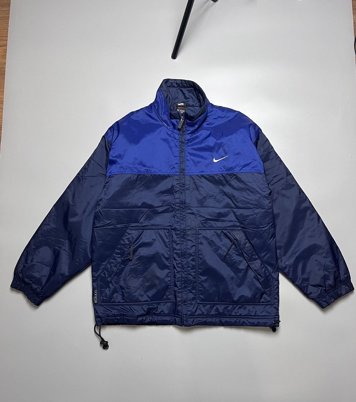 Nike Nike Vintage Nylon Mini Swoosh Logo Light Jacket Size US S / EU 44-46 / 1 - 1 Thumbnail