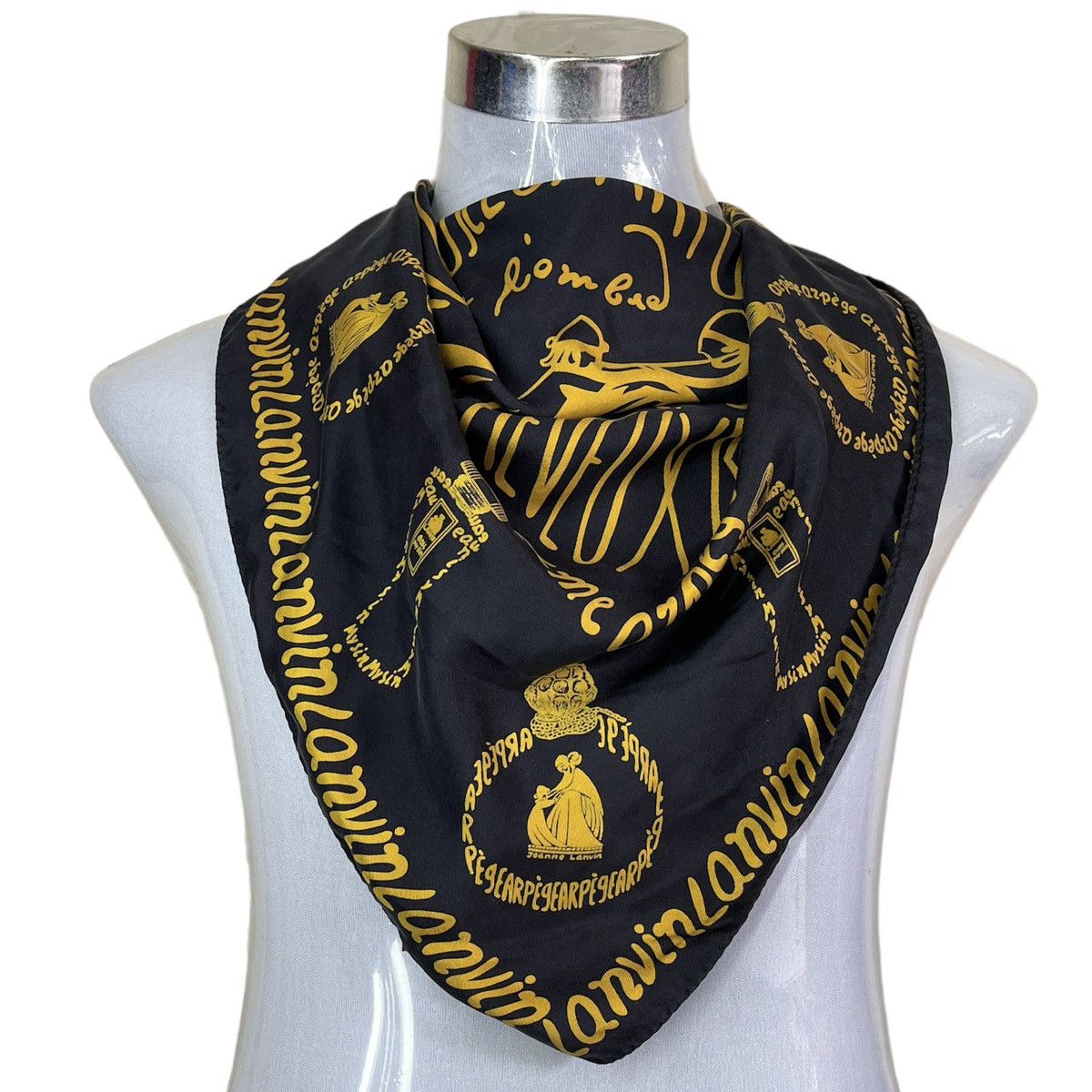 Lanvin Pure 100% Silk Lanvin Scarf Made In Italy Size ONE SIZE - 1 Thumbnail