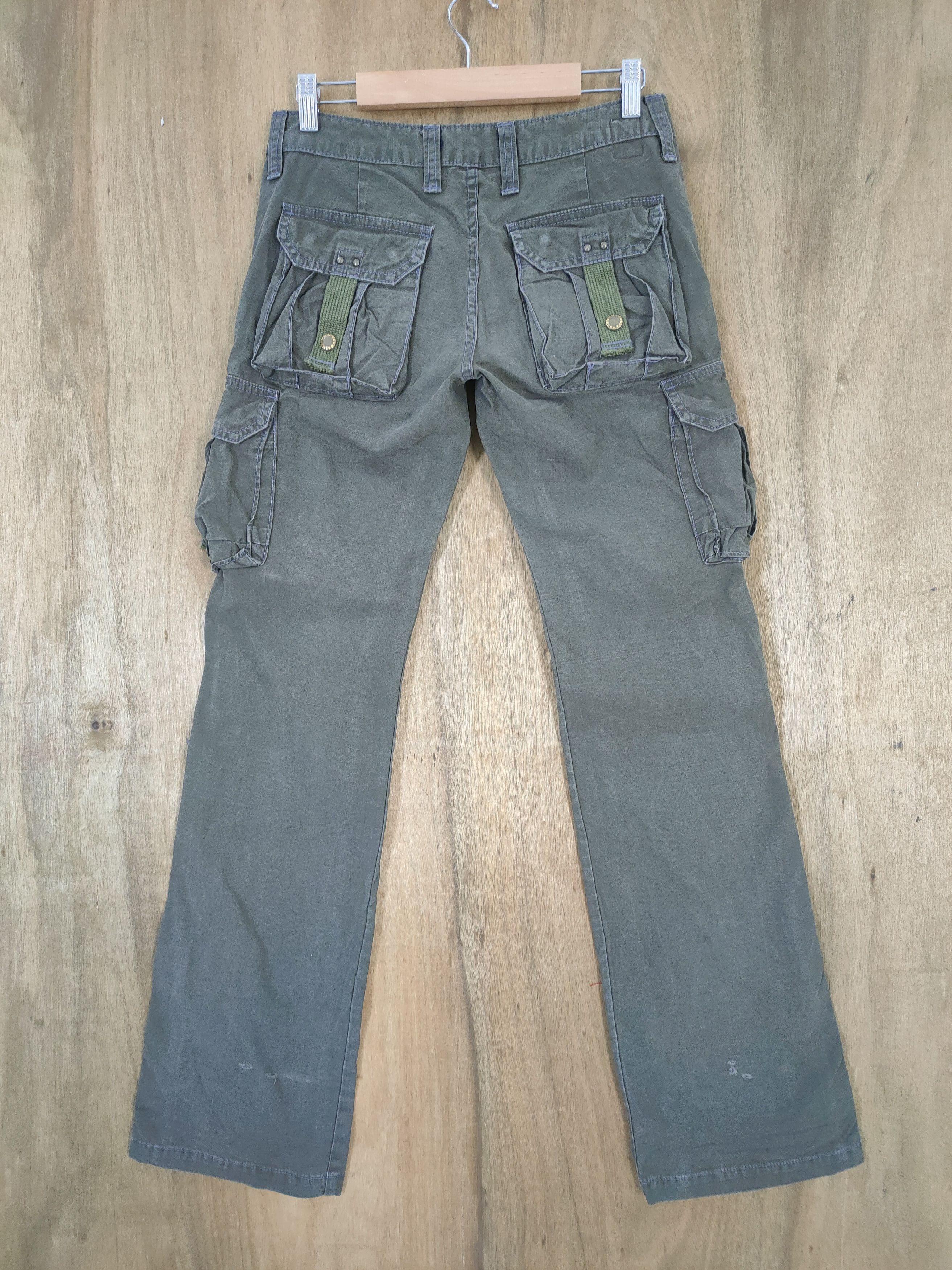 Japanese Brand 28 × 33 MADE IN NIPPON FLARE CARGO PANTS Size US 28 / EU 44 - 3 Thumbnail