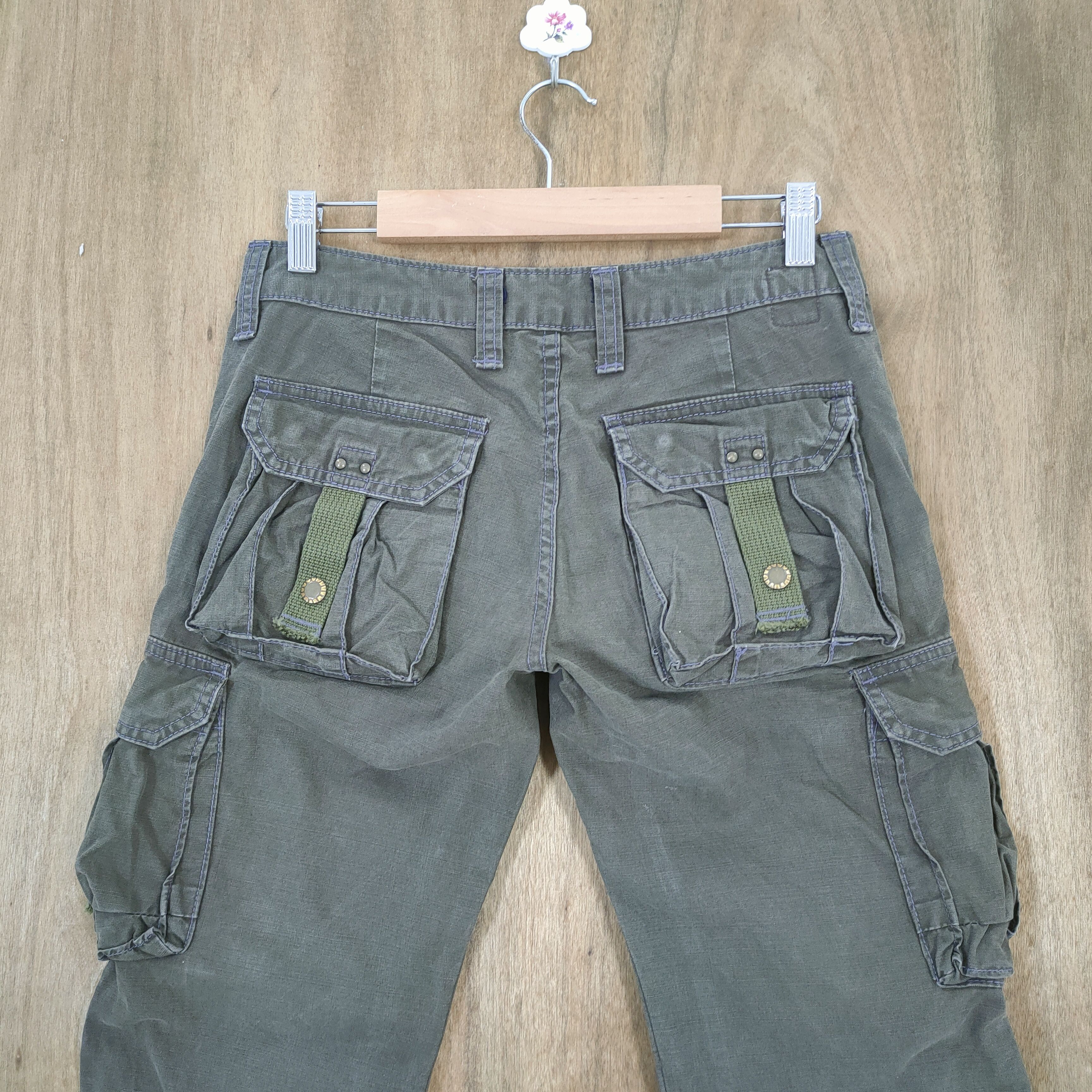 Japanese Brand 28 × 33 MADE IN NIPPON FLARE CARGO PANTS Size US 28 / EU 44 - 9 Thumbnail