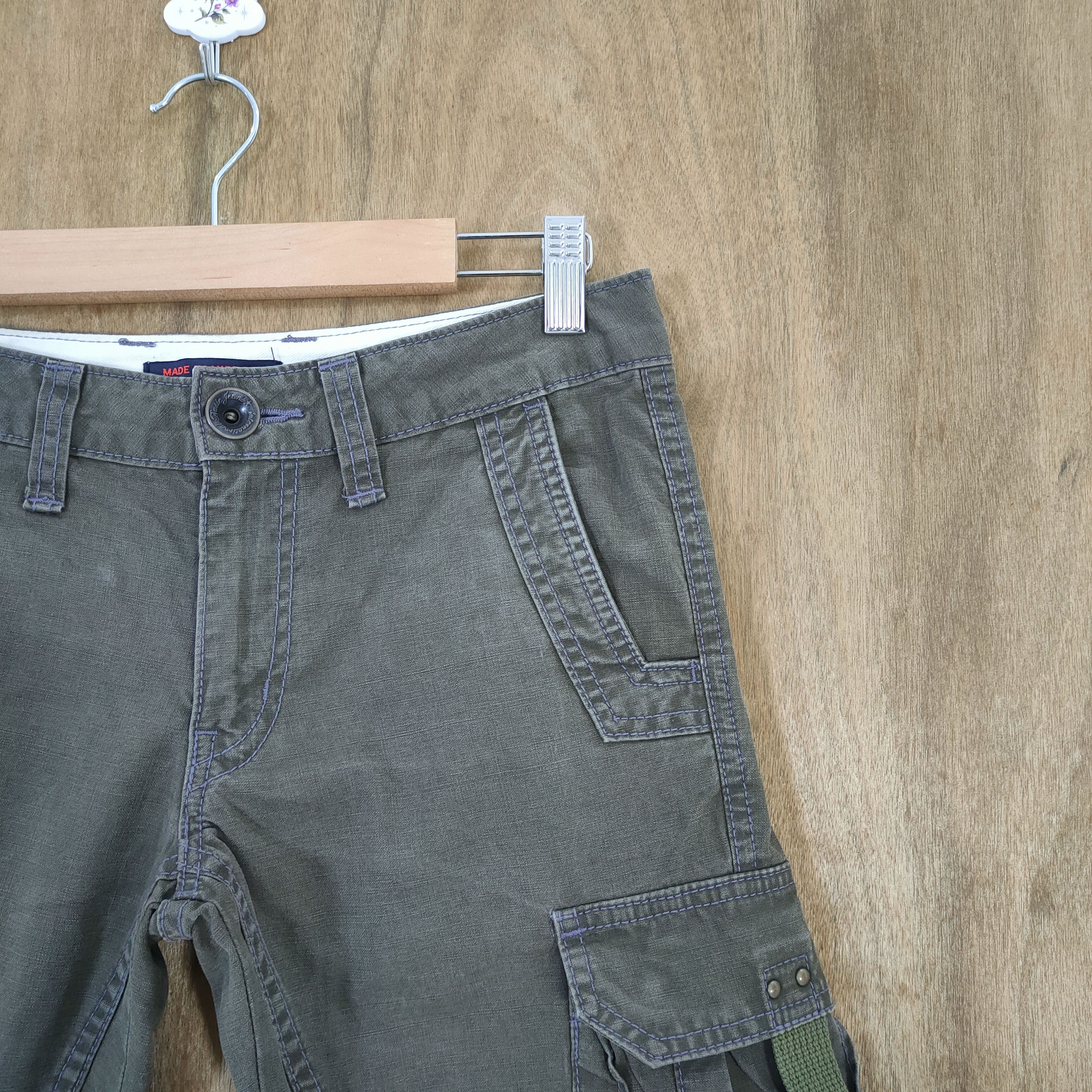 Japanese Brand 28 × 33 MADE IN NIPPON FLARE CARGO PANTS Size US 28 / EU 44 - 7 Thumbnail