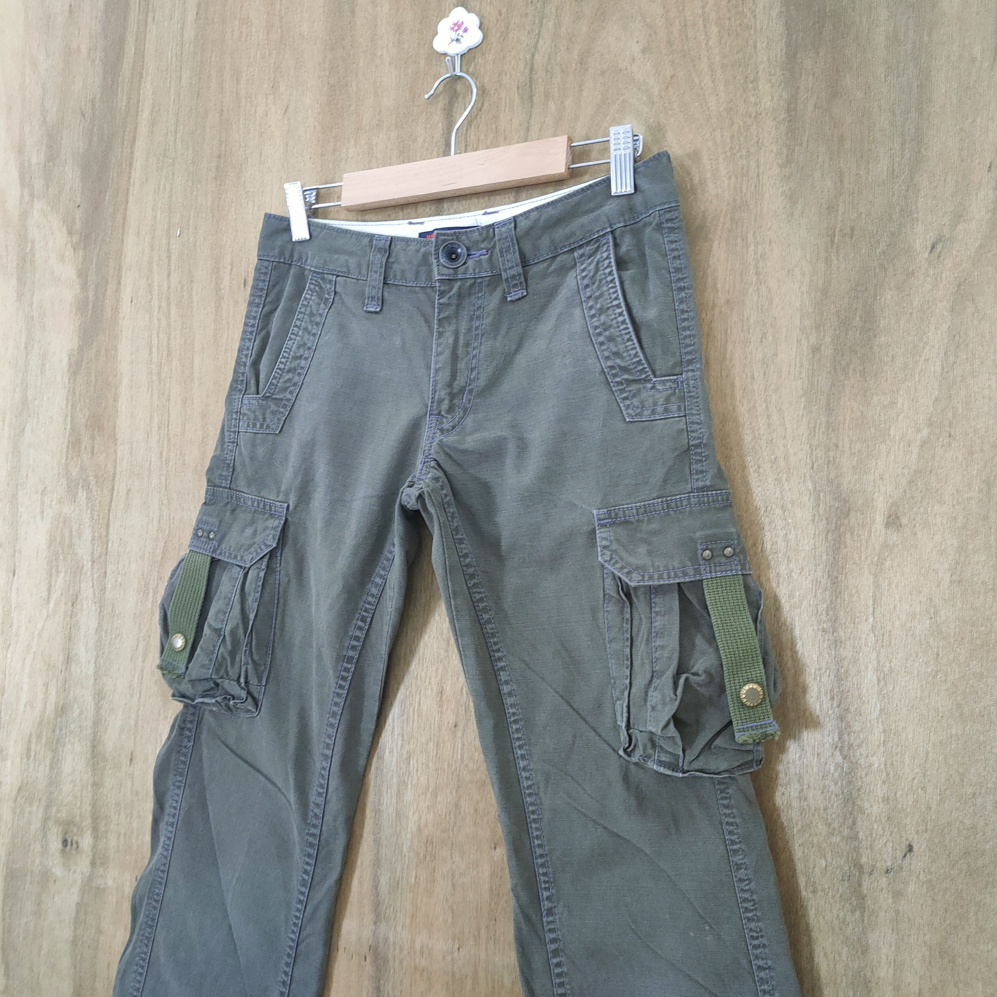 Japanese Brand 28 × 33 MADE IN NIPPON FLARE CARGO PANTS Size US 28 / EU 44 - 8 Thumbnail