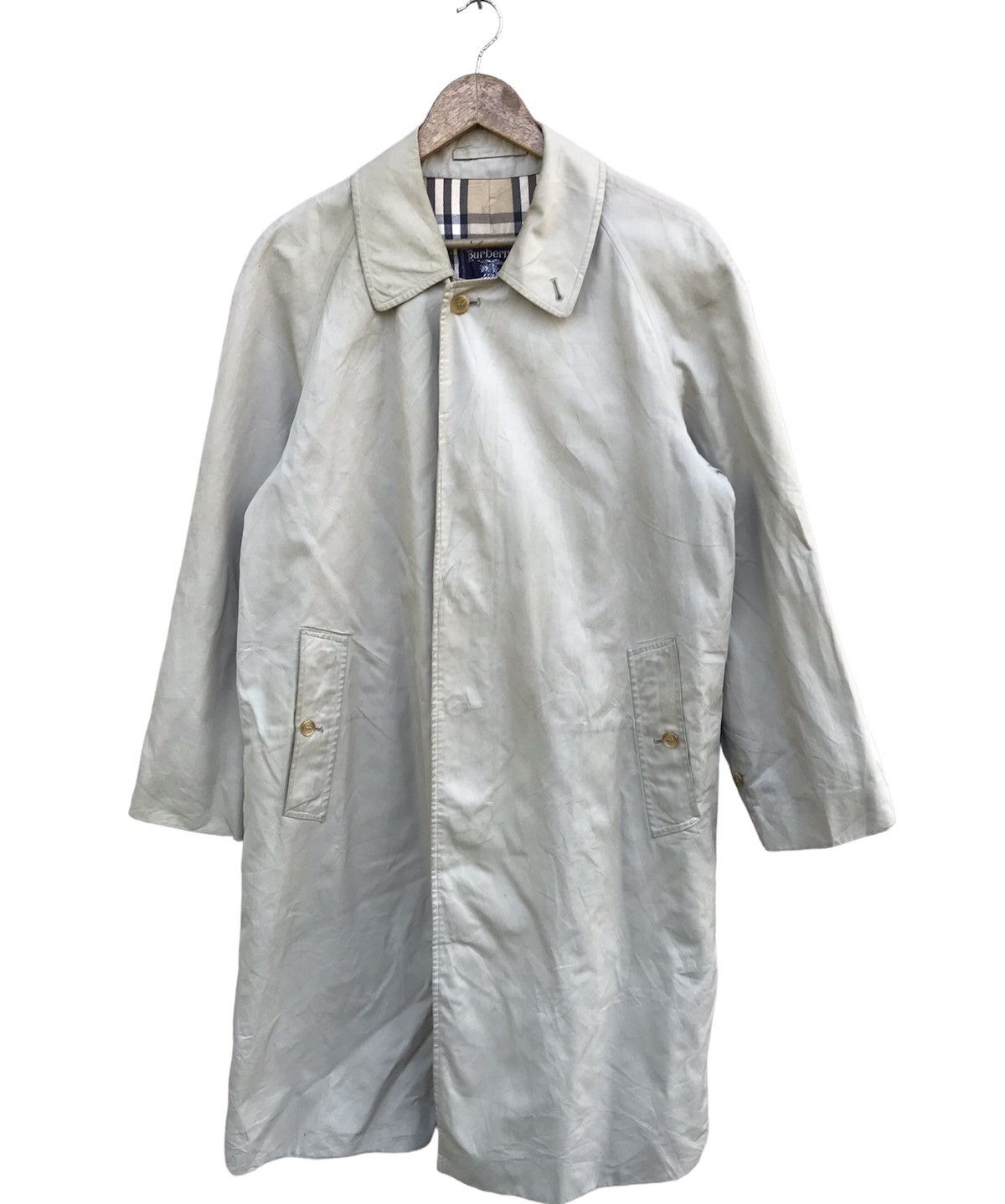 Burberry × Burberry Prorsum × Vintage VINTAGE BURBERRY NOVA CHECK TRENCH COAT JACKET Size US M / EU 48-50 / 2 - 2 Thumbnail
