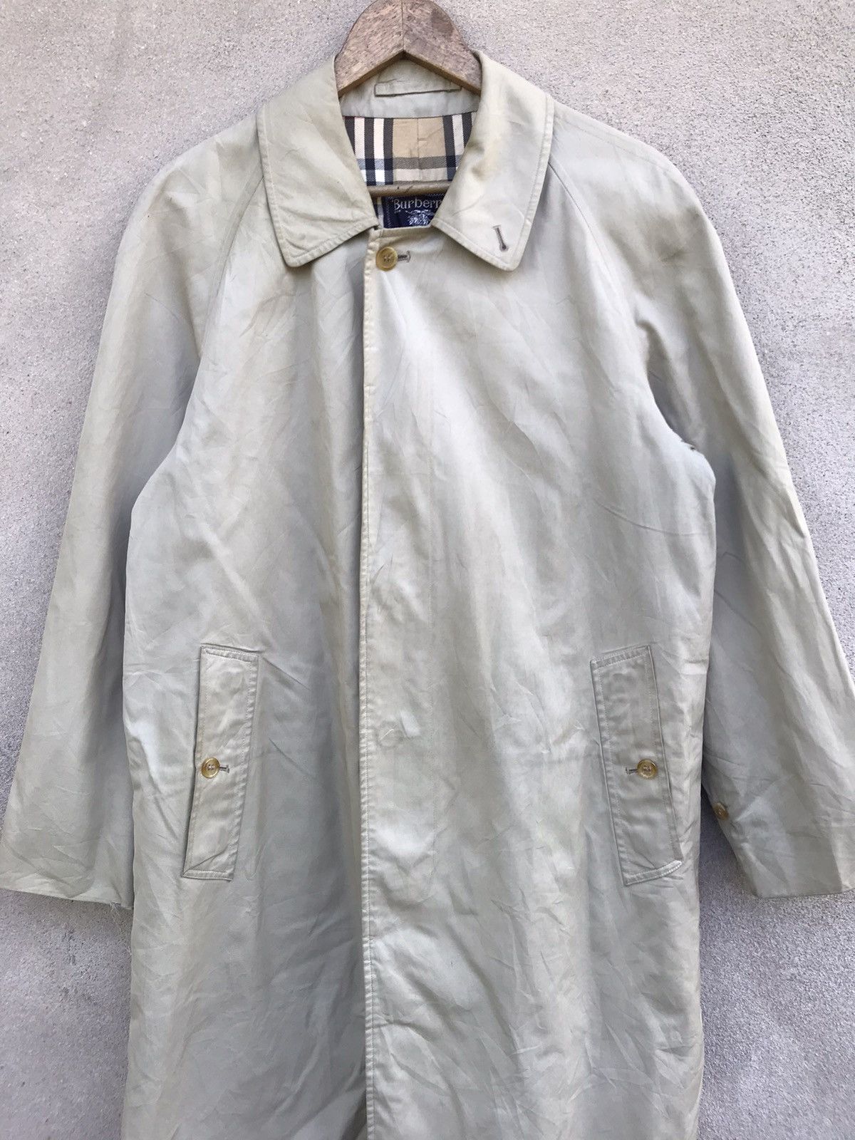 Burberry × Burberry Prorsum × Vintage VINTAGE BURBERRY NOVA CHECK TRENCH COAT JACKET Size US M / EU 48-50 / 2 - 8 Thumbnail