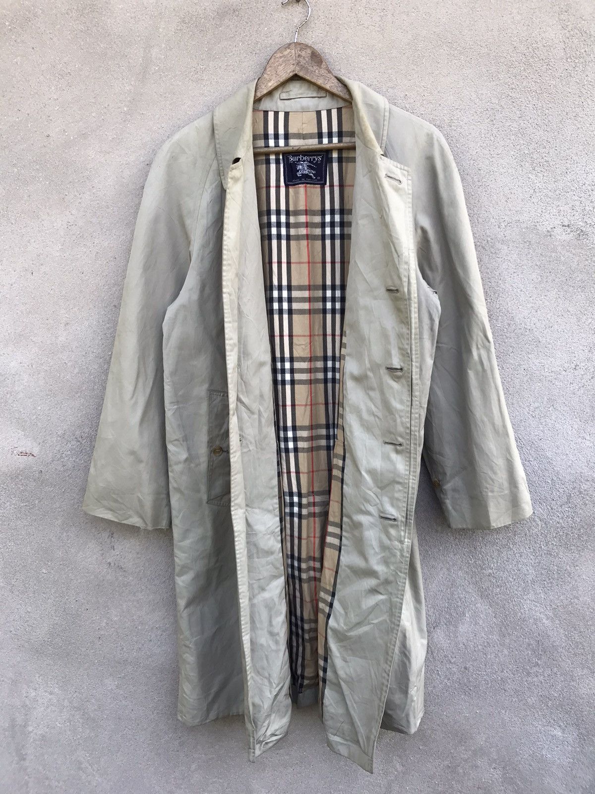 Burberry × Burberry Prorsum × Vintage VINTAGE BURBERRY NOVA CHECK TRENCH COAT JACKET Size US M / EU 48-50 / 2 - 7 Thumbnail