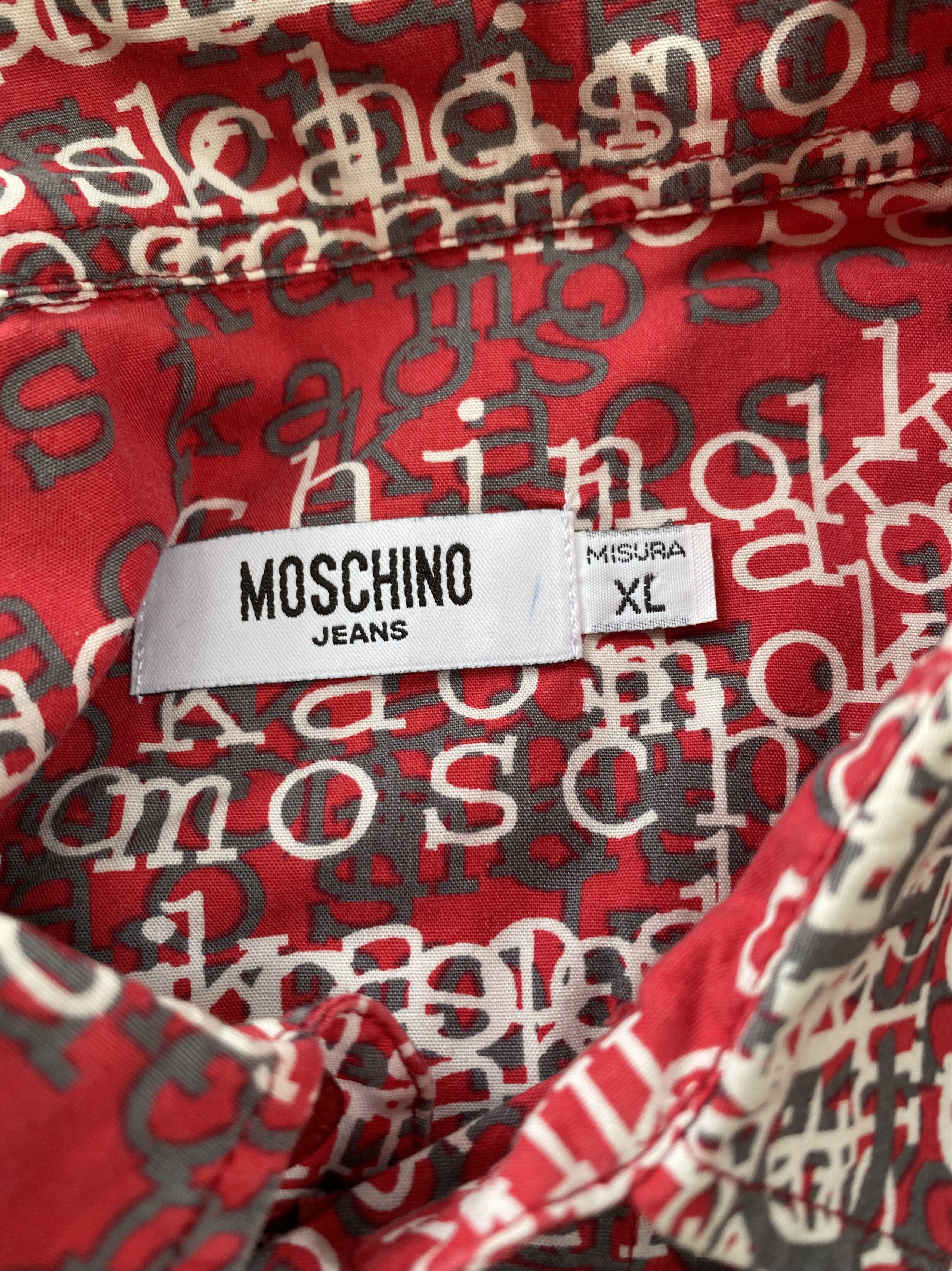Moschino Vintage Moschino Monogram Spellout Size US XL / EU 56 / 4 - 4 Thumbnail