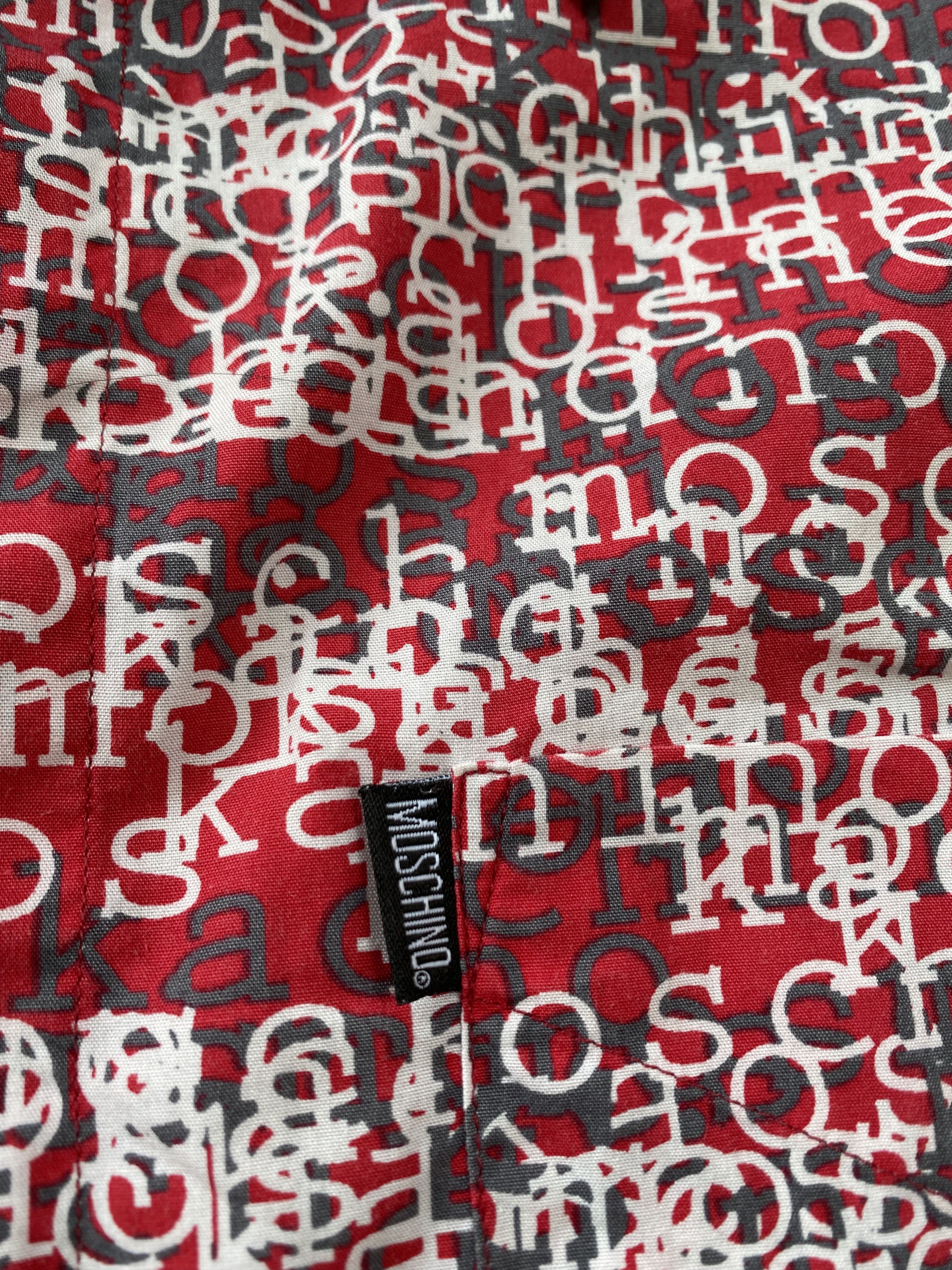 Moschino Vintage Moschino Monogram Spellout Size US XL / EU 56 / 4 - 5 Thumbnail