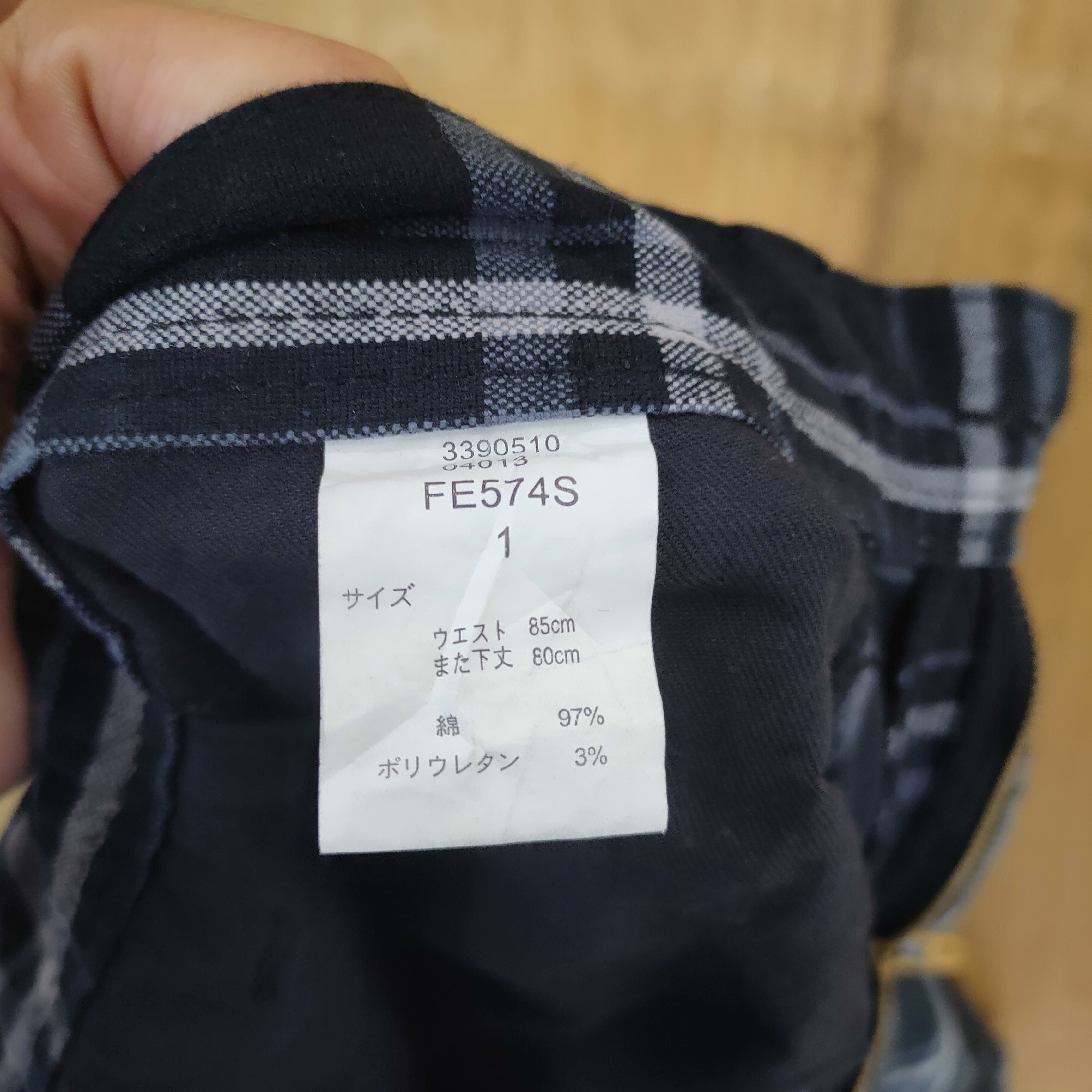 Japanese Brand #R2 BEE BELL BLACK WHITE CHECKERED CARGO PANTS Size US 33 - 12 Thumbnail