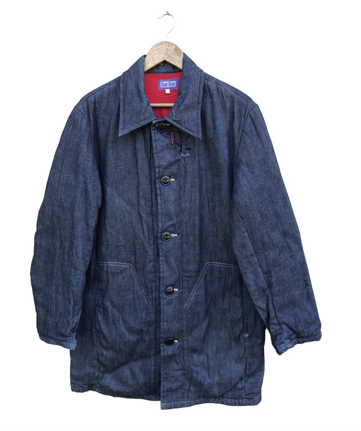 Blue Blue Japan RARE BLUE BLUE INDIGO JAPANESE BRAND LONG JACKET Size US M / EU 48-50 / 2 - 1 Thumbnail