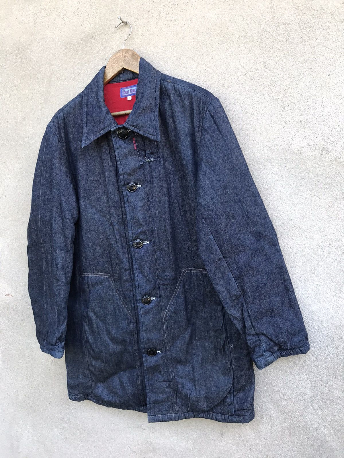 Blue Blue Japan RARE BLUE BLUE INDIGO JAPANESE BRAND LONG JACKET Size US M / EU 48-50 / 2 - 3 Thumbnail