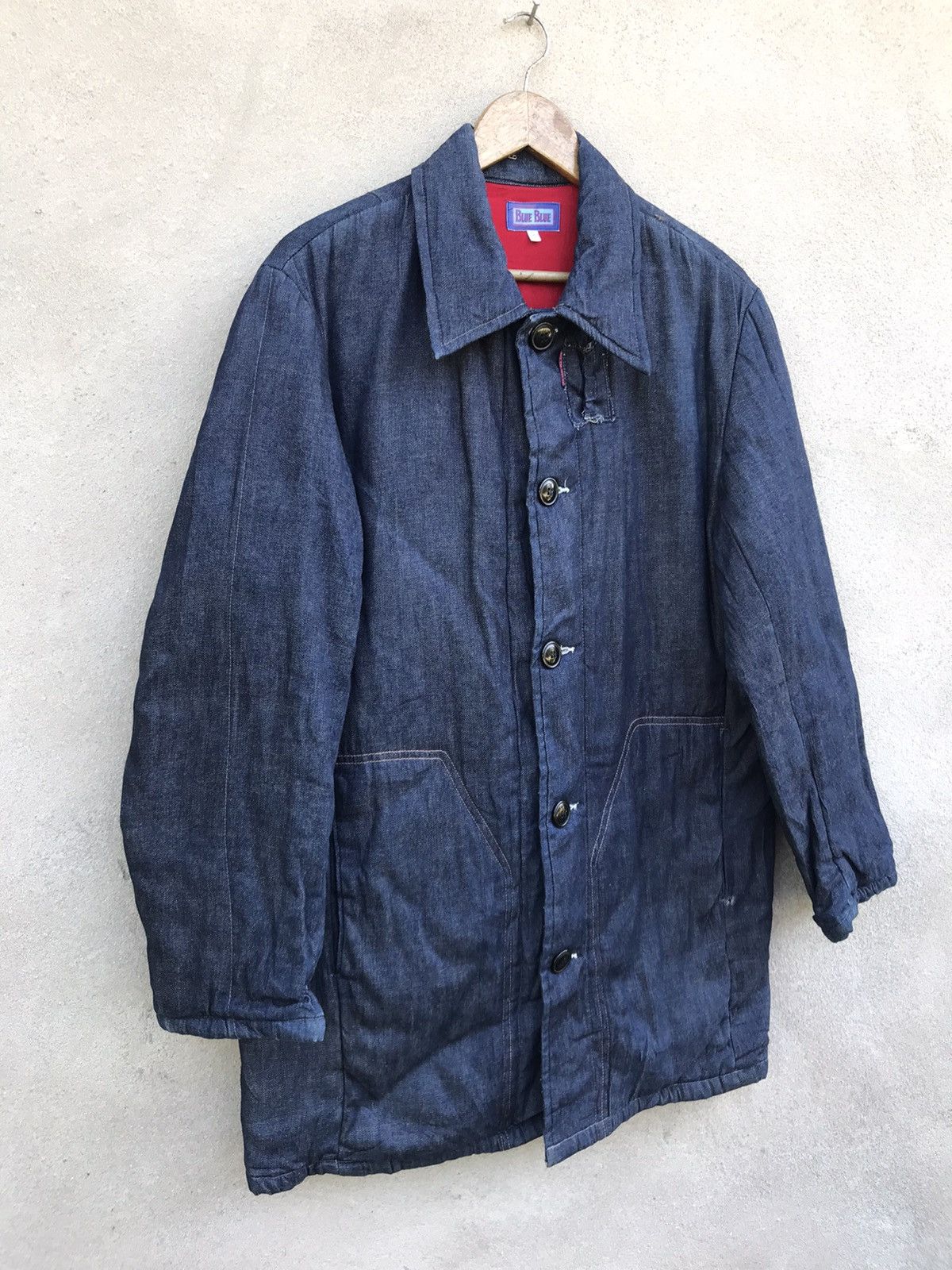 Blue Blue Japan RARE BLUE BLUE INDIGO JAPANESE BRAND LONG JACKET Size US M / EU 48-50 / 2 - 2 Thumbnail