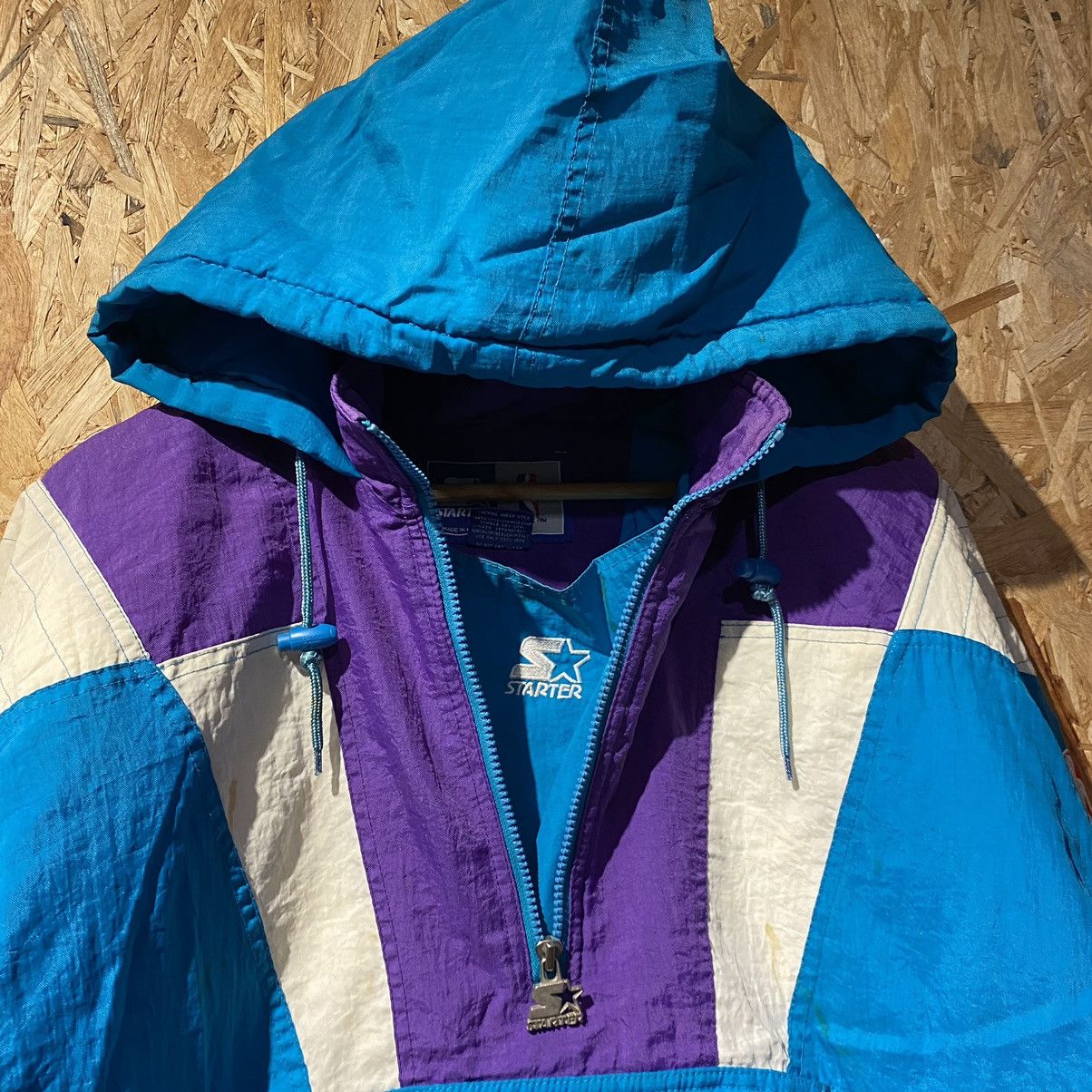 NBA VINTAGE VERY RARE‼️Charlotte Hornets NBA Starter Embroidery Size US L / EU 52-54 / 3 - 15 Thumbnail