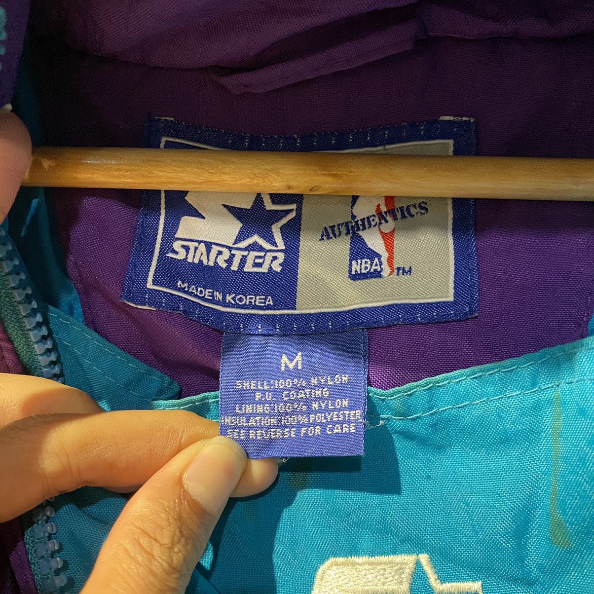 NBA VINTAGE VERY RARE‼️Charlotte Hornets NBA Starter Embroidery Size US L / EU 52-54 / 3 - 19 Thumbnail
