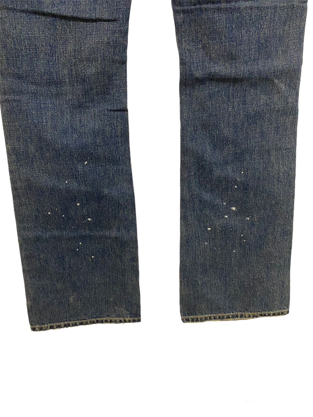 Japanese Brand Vintage Boro Sashiko Back Number Bootcut Jeans Size US 31 - 12 Thumbnail