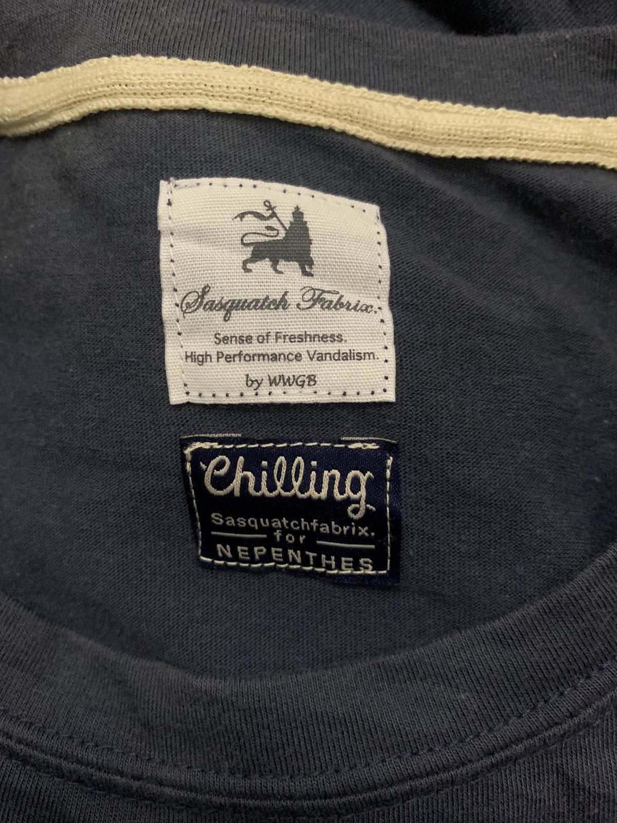 Japanese Brand SasquatchFabrix For Nepenthes Chilling Tee Size US M / EU 48-50 / 2 - 3 Thumbnail