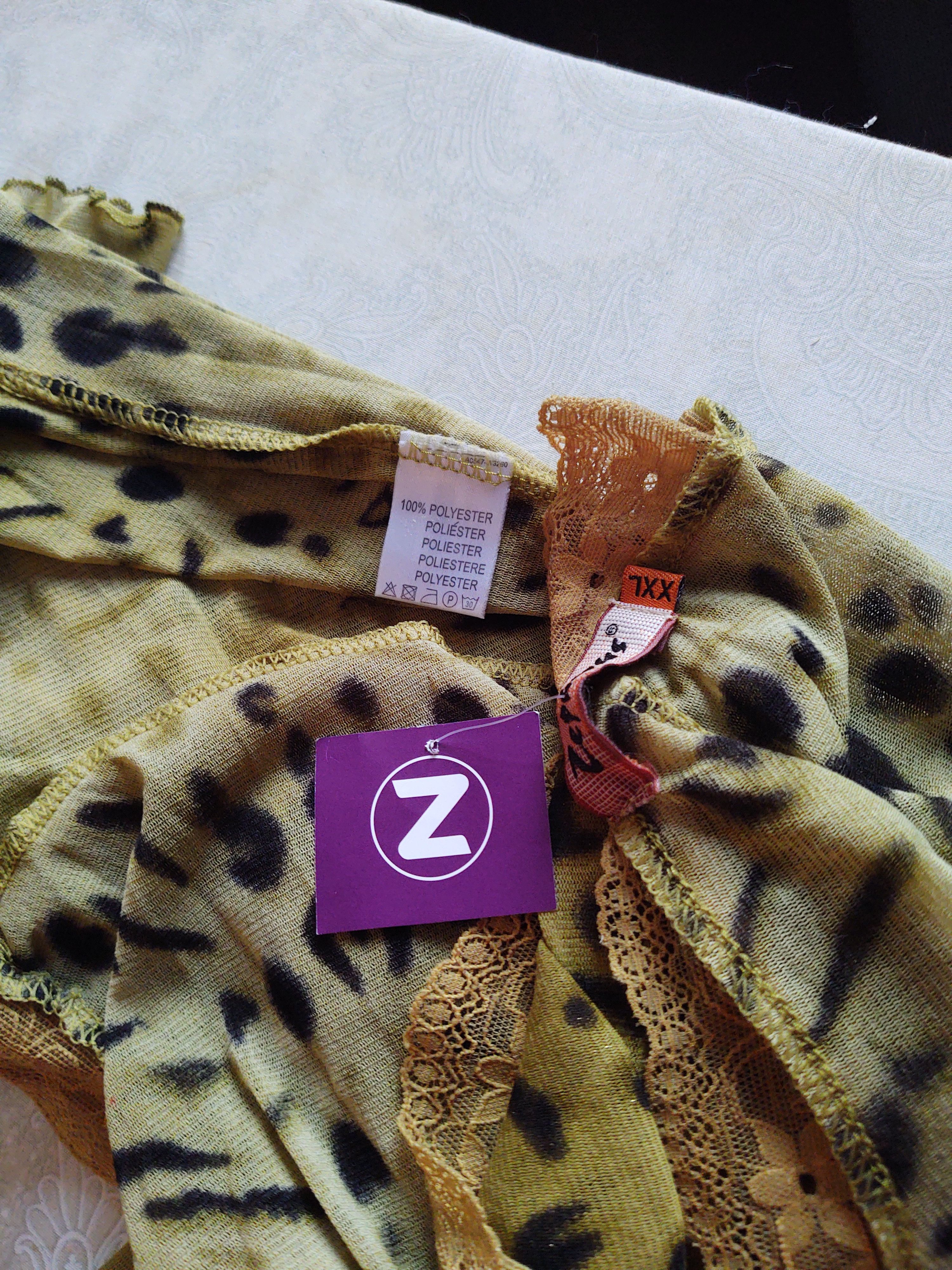Other Amazing Leopard longsleeeve Composrt Soft Blouse Sz L Size L / US 10 / IT 46 - 4 Thumbnail