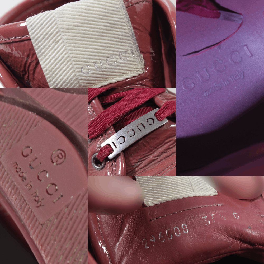Gucci Patent Leather Hi-Top Sneakers Size US 6 / IT 36 - 11 Thumbnail