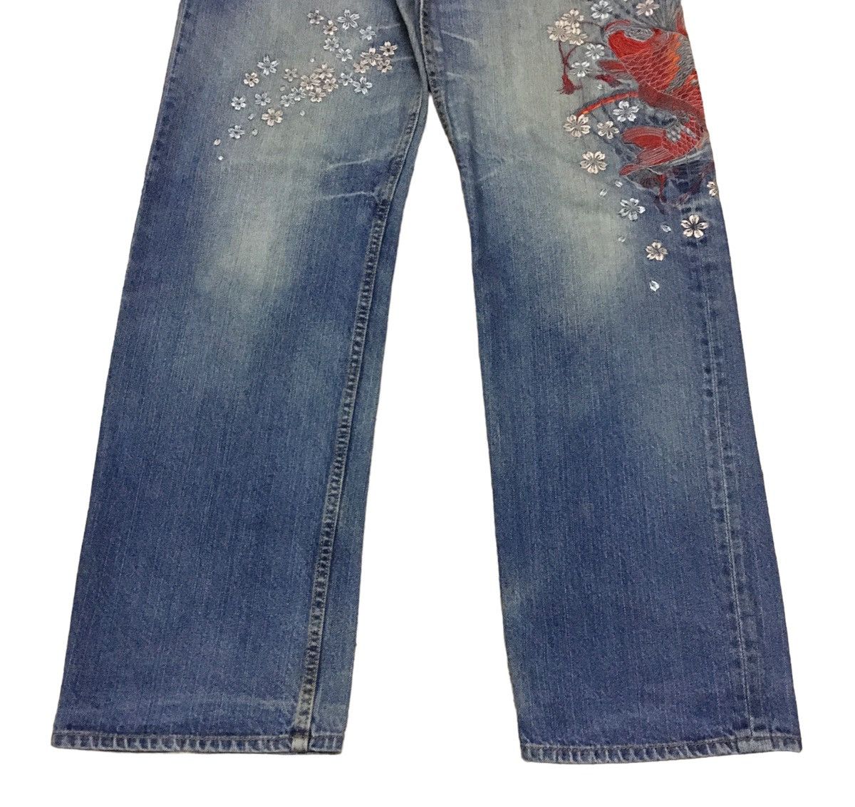If Six Was Nine × Japanese Brand × Vintage Rare Design Vintage Japanese Brand Sukajan Jeans 1990s Size US 34 / EU 50 - 6 Thumbnail