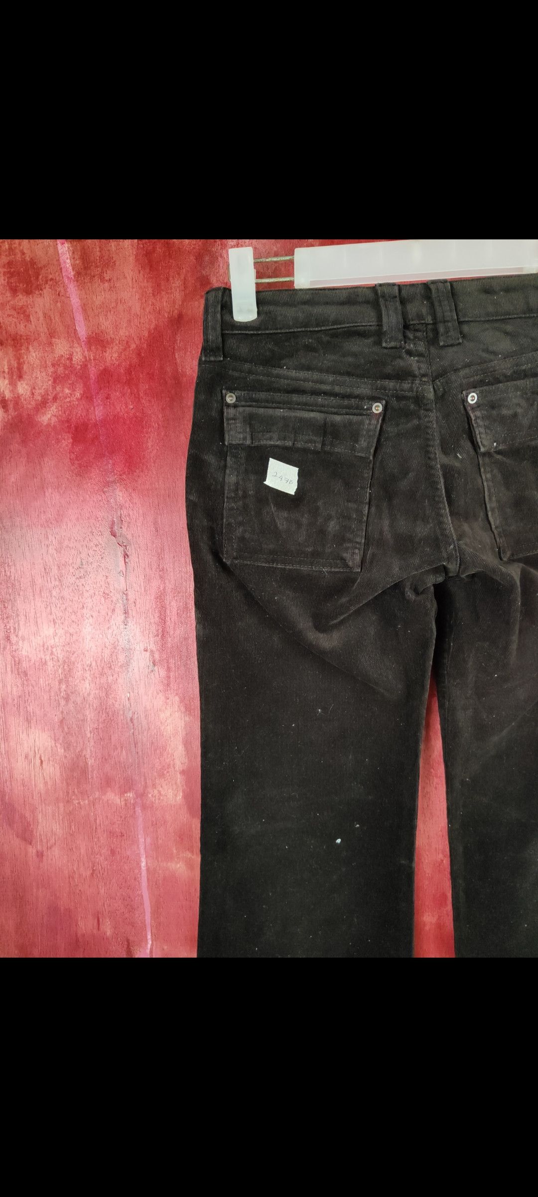 Japanese Brand Ru Jeans Color Dark Brown Multi Pocket Corduroy Pants #247B Size 29" - 8 Thumbnail