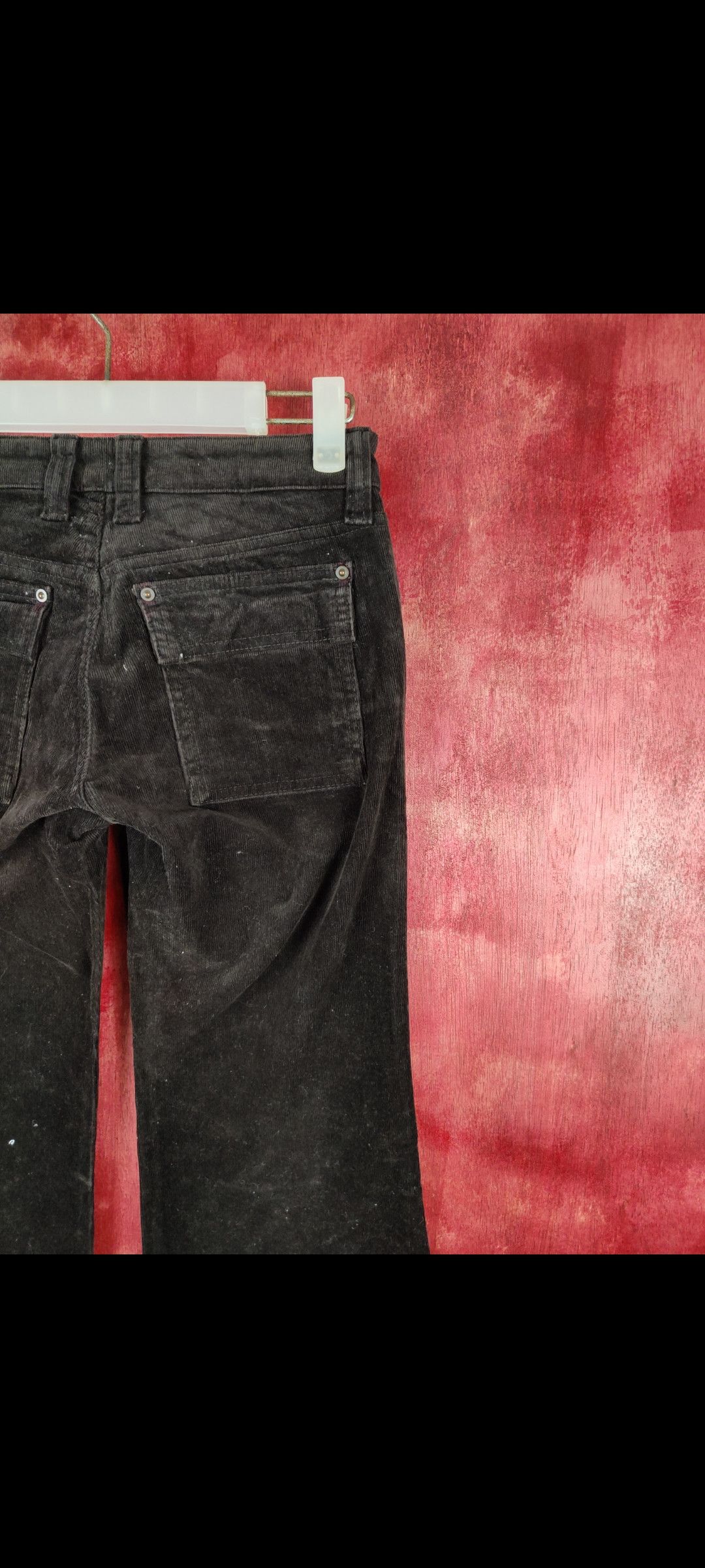 Japanese Brand Ru Jeans Color Dark Brown Multi Pocket Corduroy Pants #247B Size 29" - 10 Thumbnail