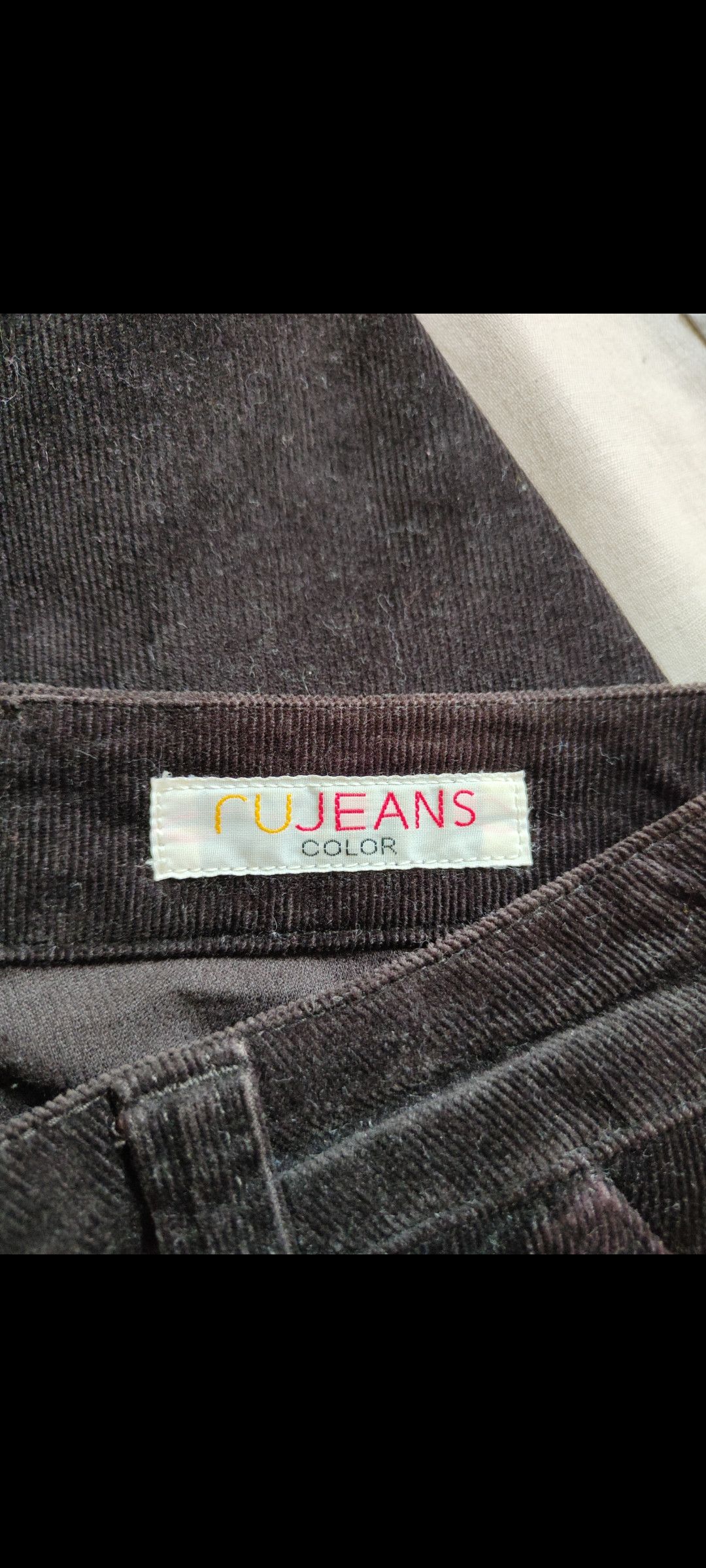 Japanese Brand Ru Jeans Color Dark Brown Multi Pocket Corduroy Pants #247B Size 29" - 14 Thumbnail