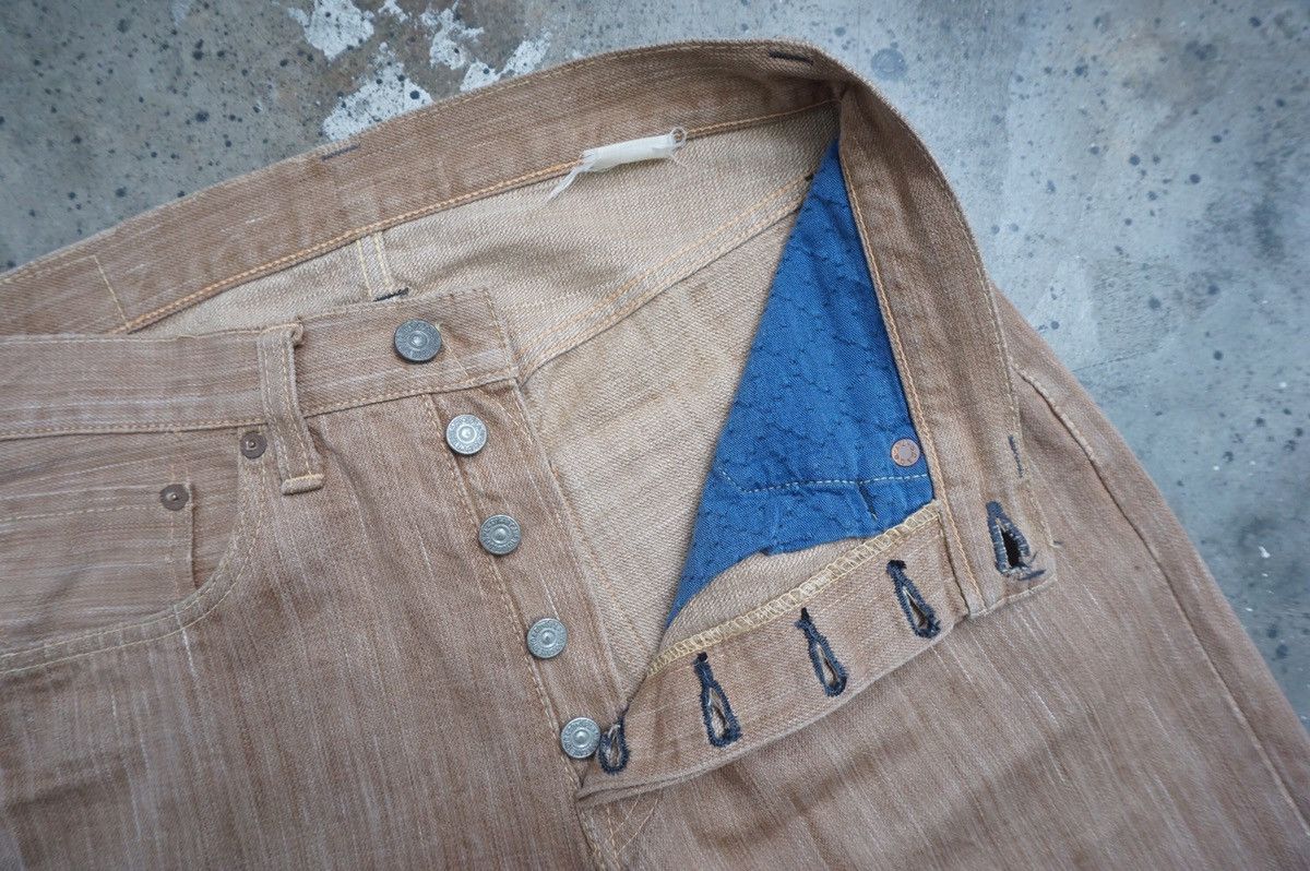 Sugar Cane Vintage Sugar Cane distressed Selvedge Denim Size US 29 - 2 Thumbnail
