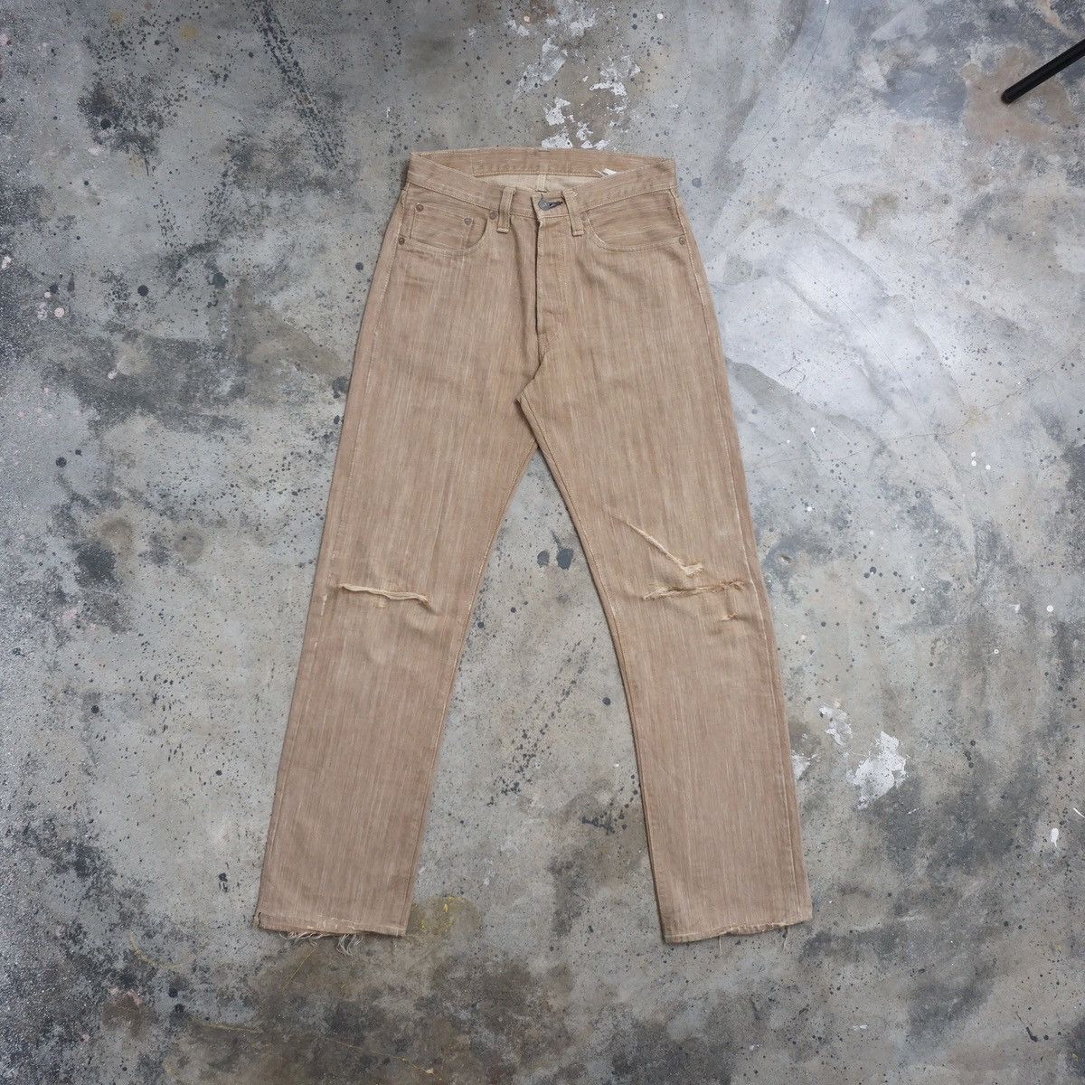 Sugar Cane Vintage Sugar Cane distressed Selvedge Denim Size US 29 - 1 Thumbnail