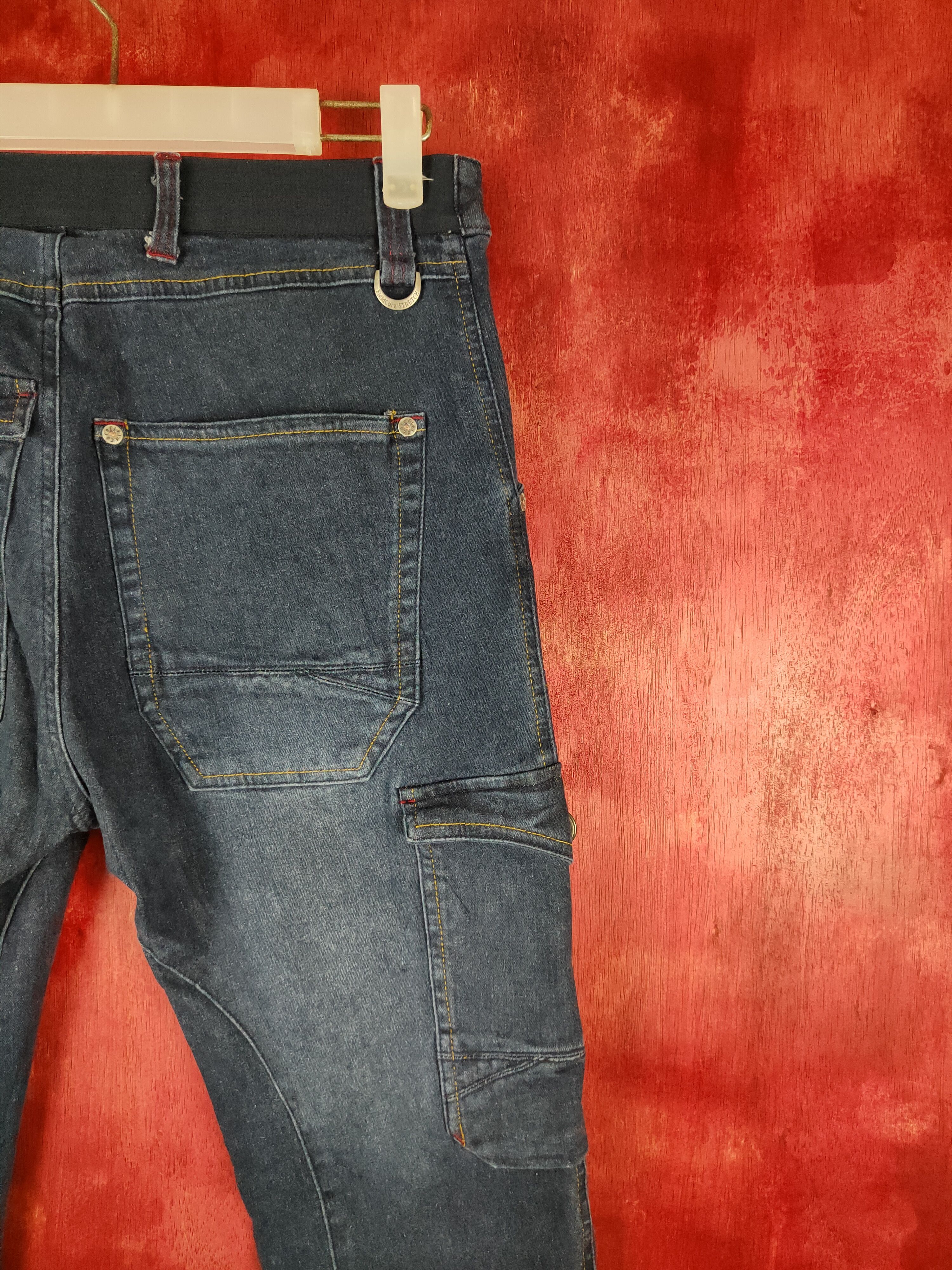 Japanese Brand FieldCore Faded Multi Pocket Tactical Cargo Denim #248B Size US 28 / EU 44 - 11 Thumbnail