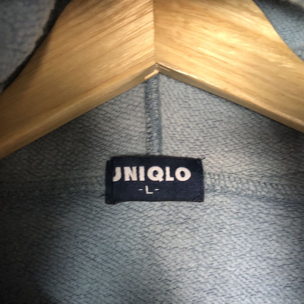 Japanese Brand Uniqlo vintage Faded Blue Hoodie sweatshirt #359B Size US L / EU 52-54 / 3 - 7 Thumbnail