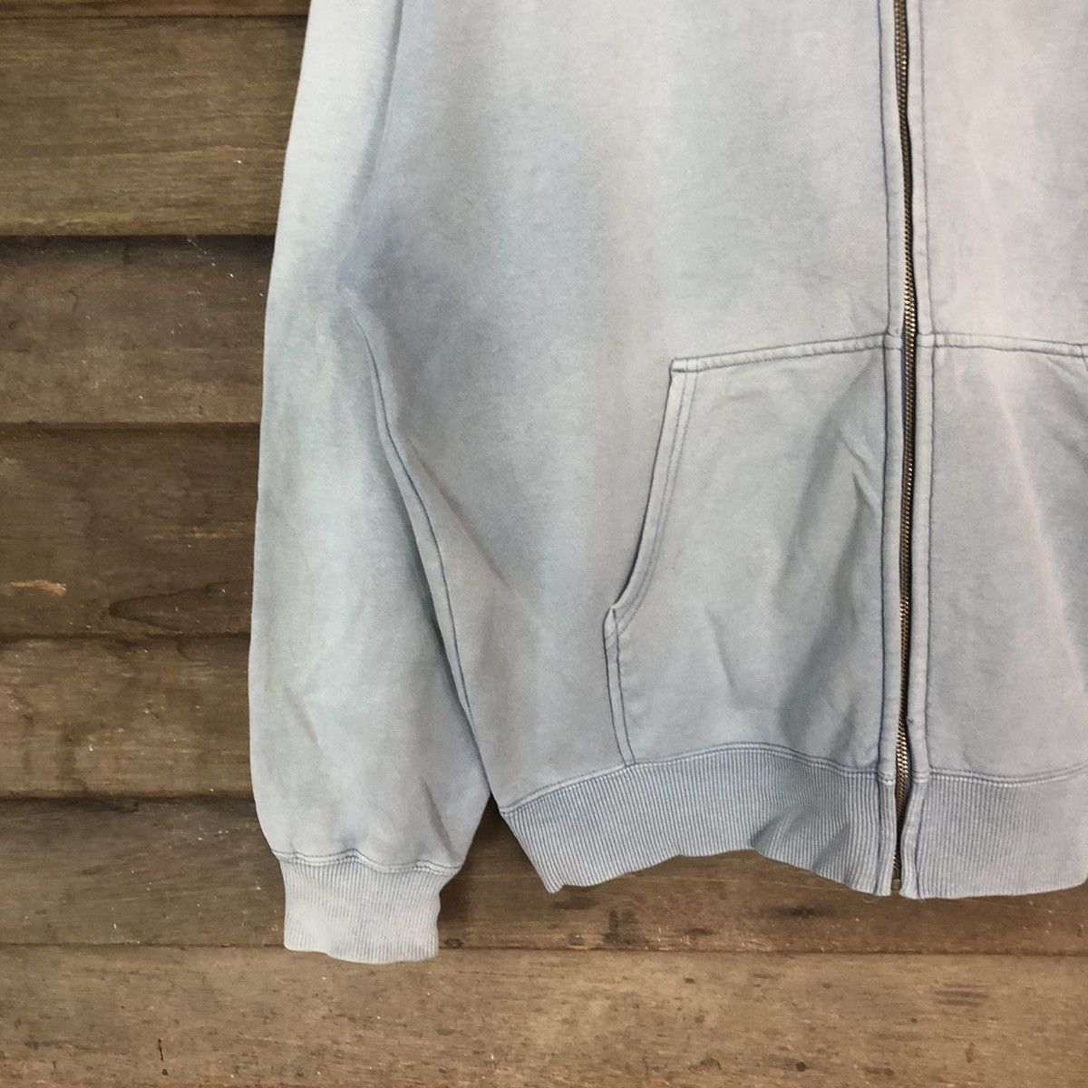 Japanese Brand Uniqlo vintage Faded Blue Hoodie sweatshirt #359B Size US L / EU 52-54 / 3 - 4 Thumbnail