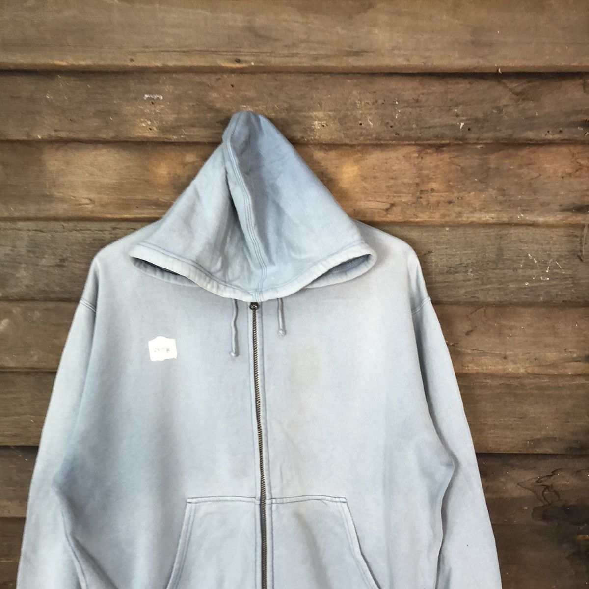 Japanese Brand Uniqlo vintage Faded Blue Hoodie sweatshirt #359B Size US L / EU 52-54 / 3 - 2 Thumbnail