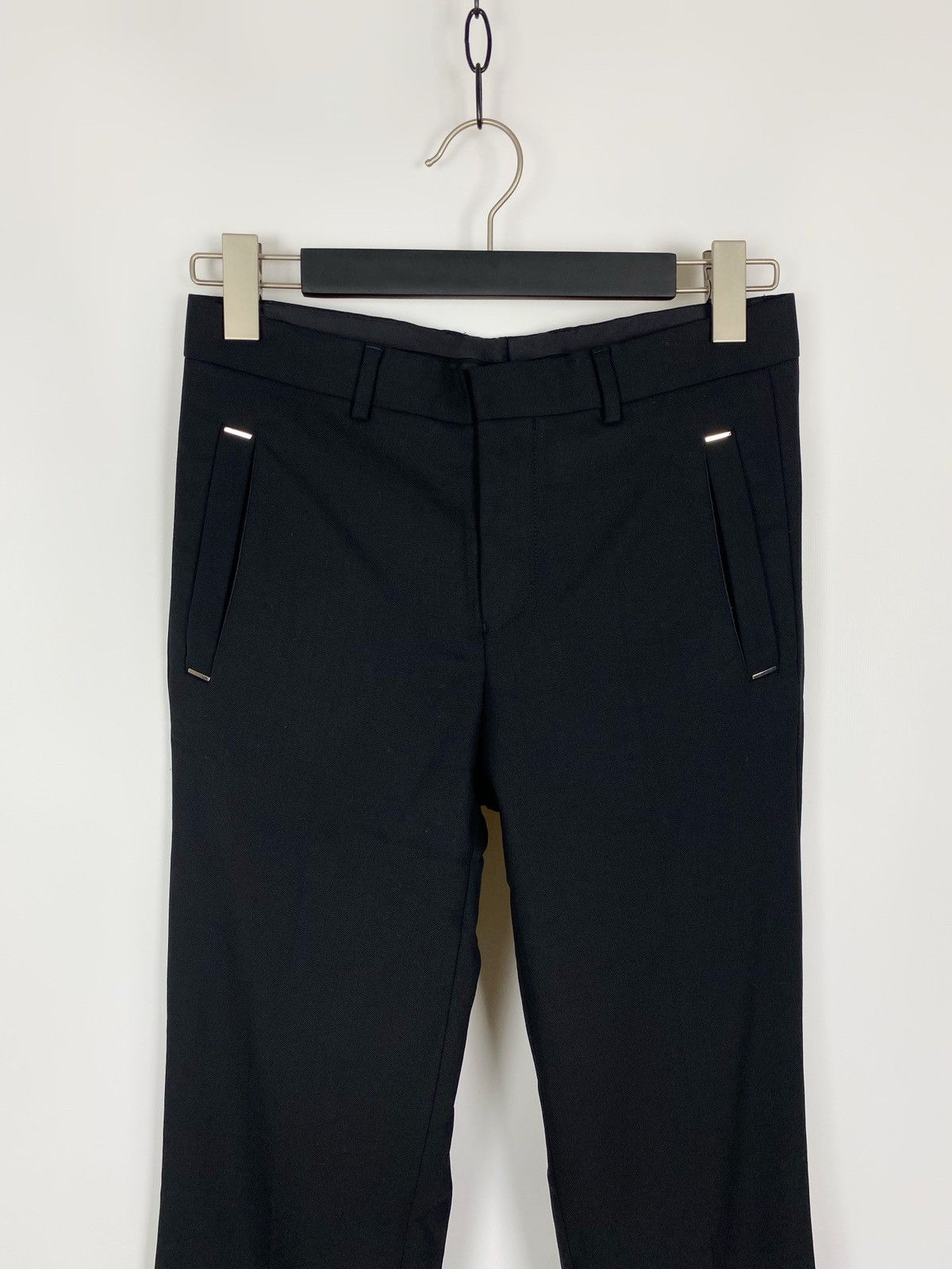 Givenchy Givenchy Paris Black Wool Straight Fit Women’s Pants Size 30" / US 8 / IT 44 - 2 Thumbnail