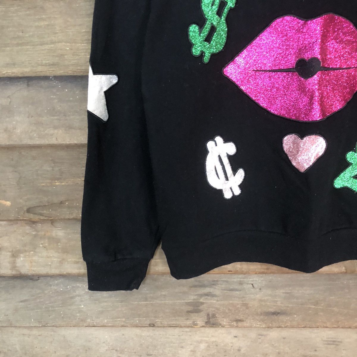 Forever 21 Forever 21 Babes Club Money Black Sweatshirt #352B Size M / US 6-8 / IT 42-44 - 4 Thumbnail