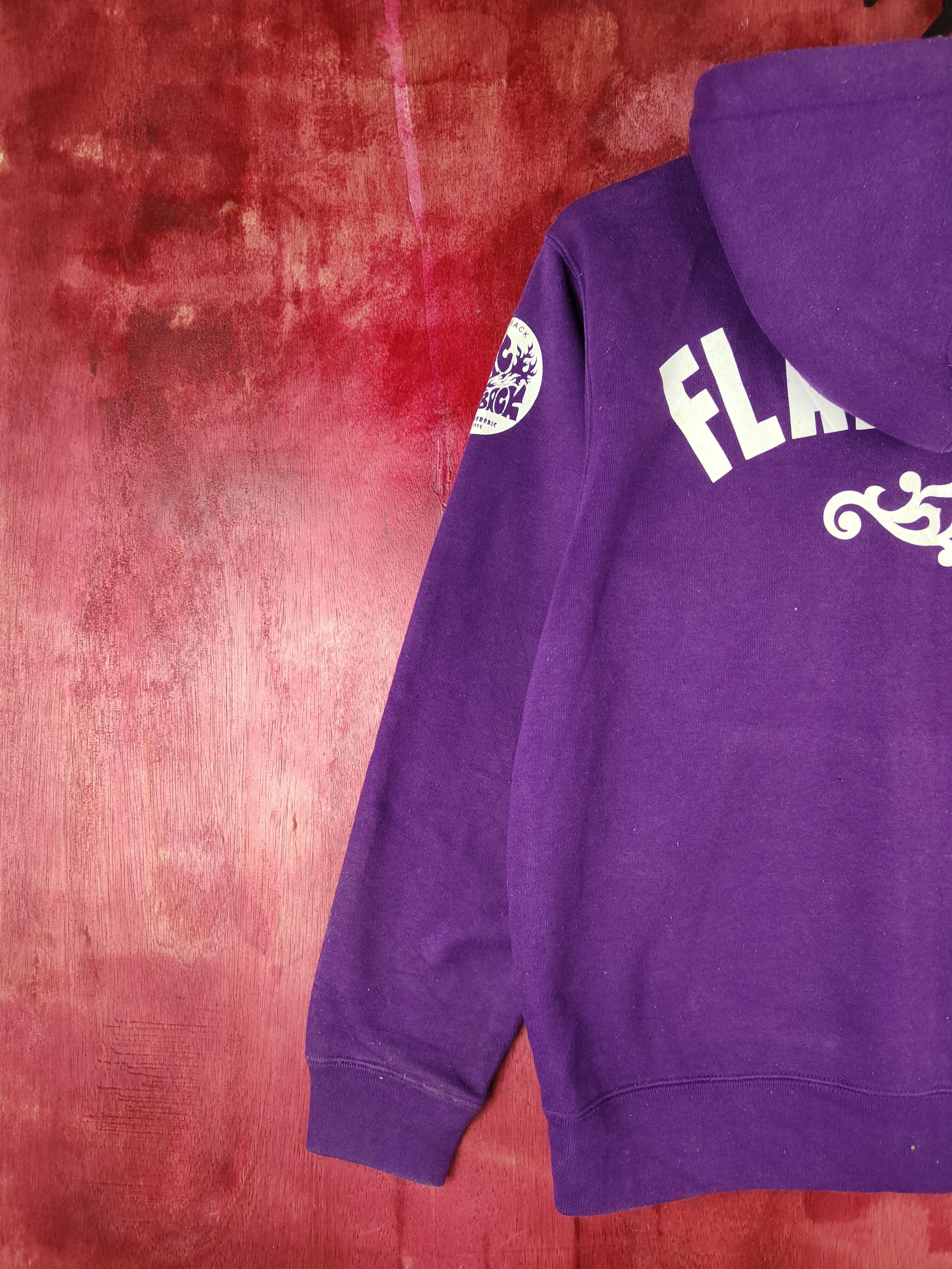 Japanese Brand United Athle Purple Flatback Hoodie Sweater #469B Size US S / EU 44-46 / 1 - 10 Thumbnail