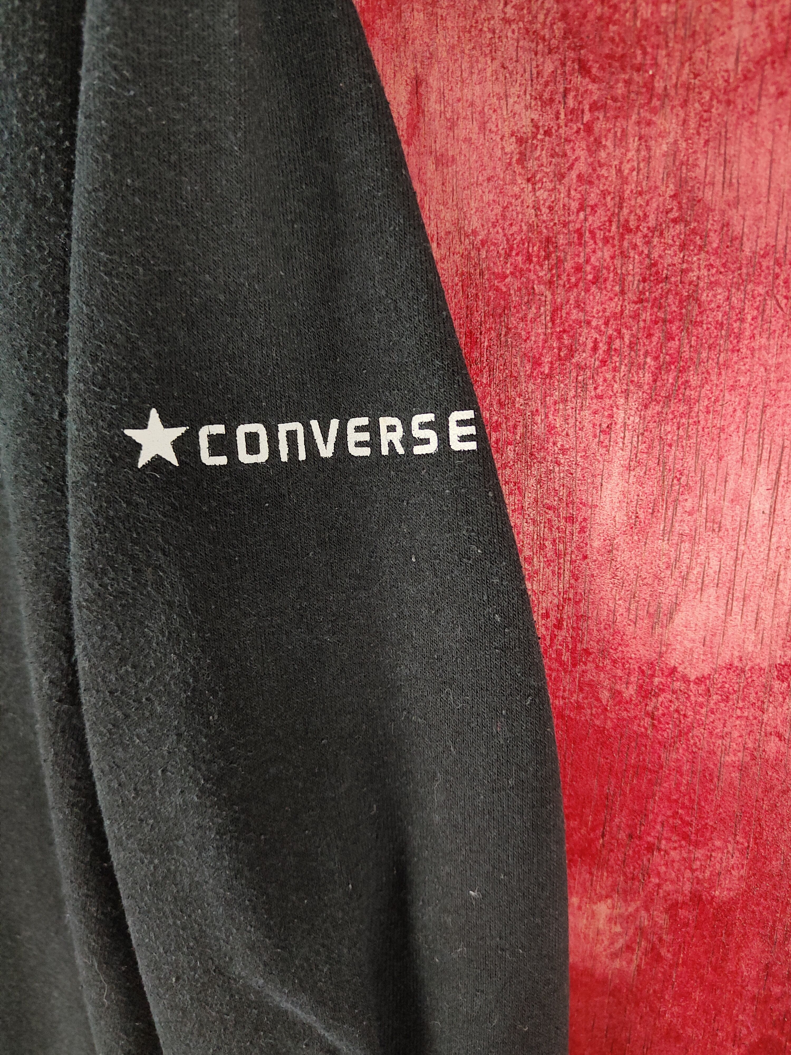 Converse Converse vintage shoes Black Hoodie Sweatshirt #468B Size M / US 6-8 / IT 42-44 - 3 Thumbnail