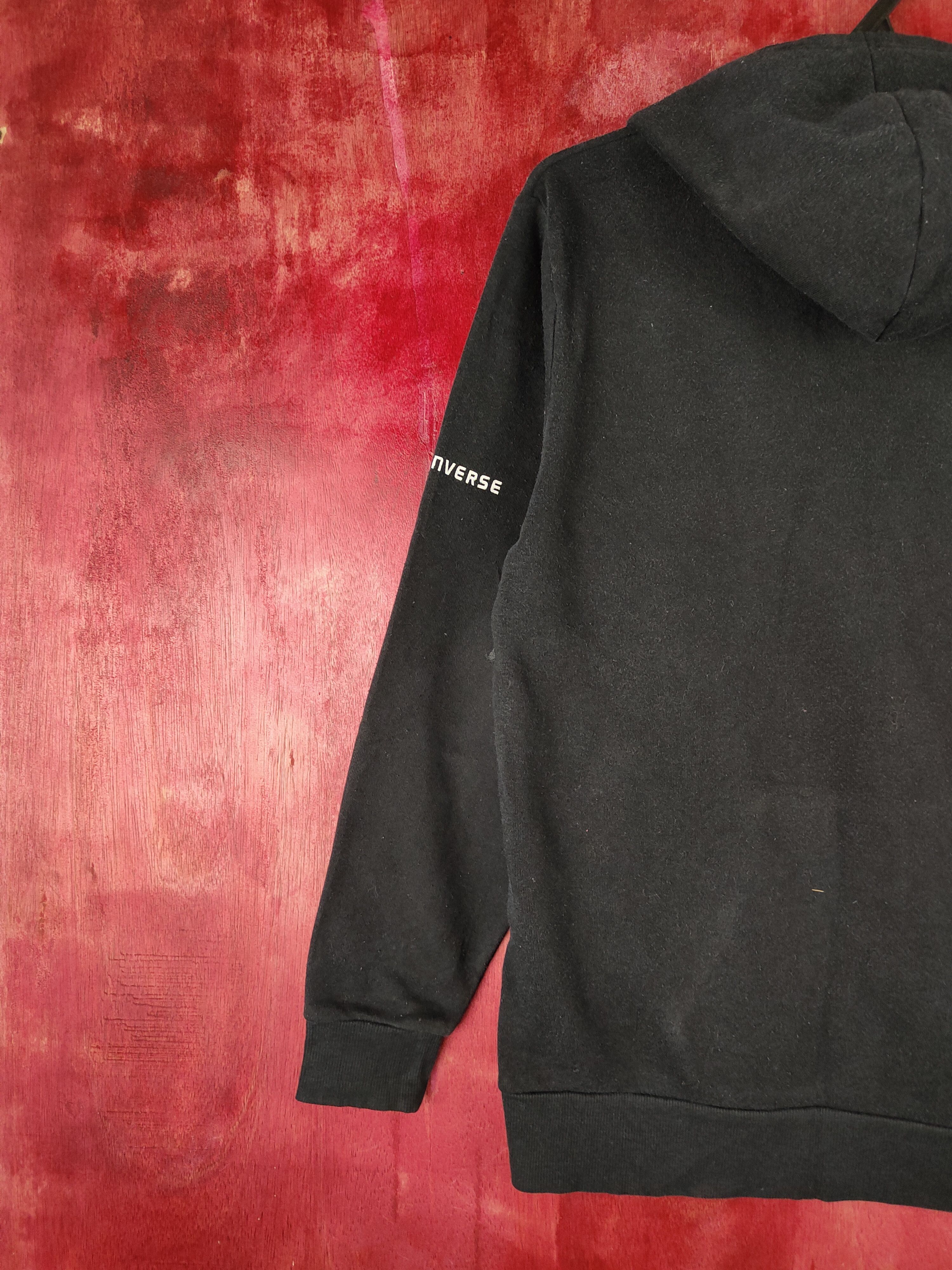 Converse Converse vintage shoes Black Hoodie Sweatshirt #468B Size M / US 6-8 / IT 42-44 - 10 Thumbnail