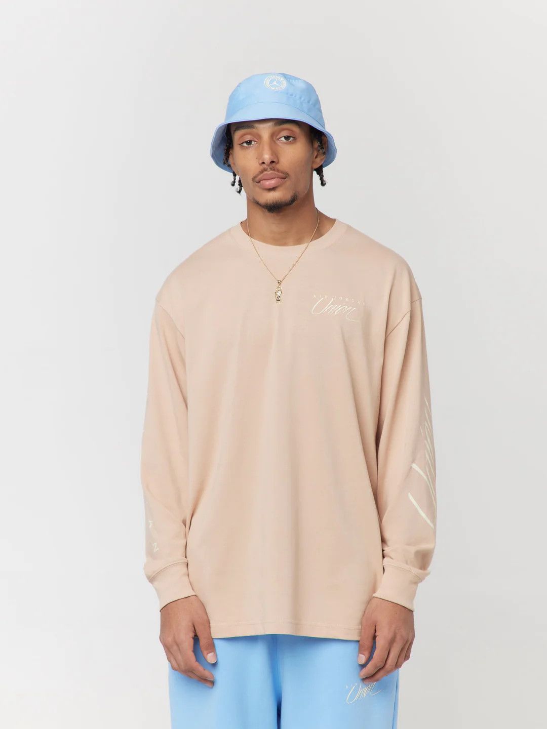 Jordan Brand Medium Bio Biege M J Union LS Tee Long Sleeve T-Shirt Tan Size US M / EU 48-50 / 2 - 3 Thumbnail