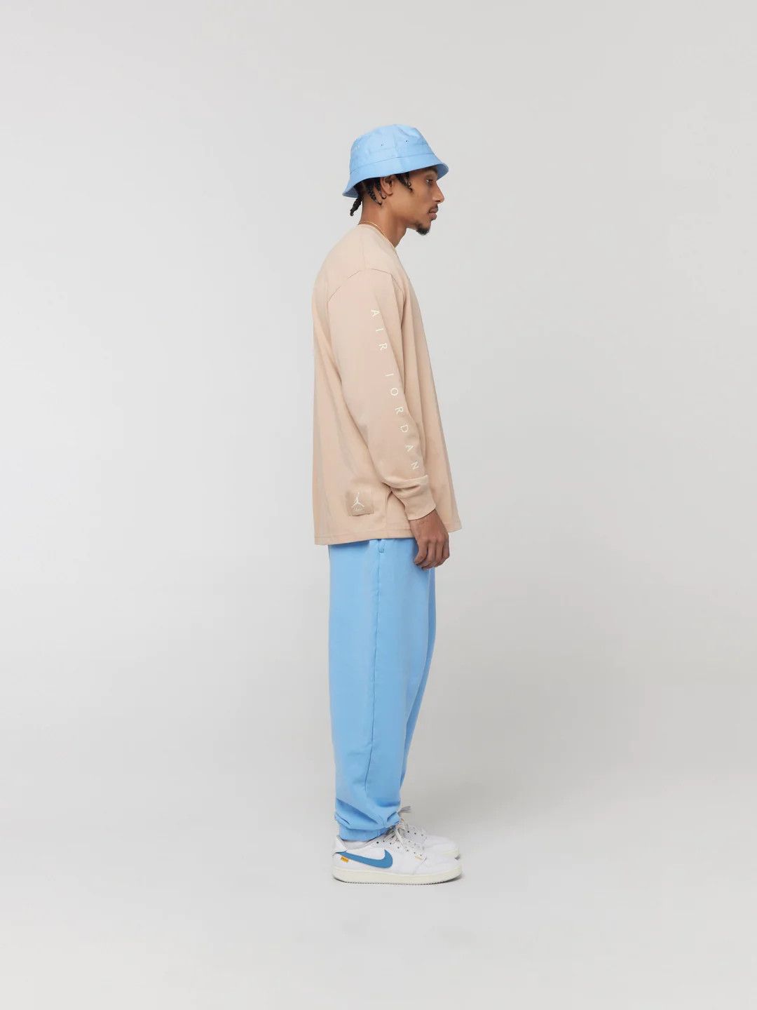 Jordan Brand Medium Bio Biege M J Union LS Tee Long Sleeve T-Shirt Tan Size US M / EU 48-50 / 2 - 6 Thumbnail