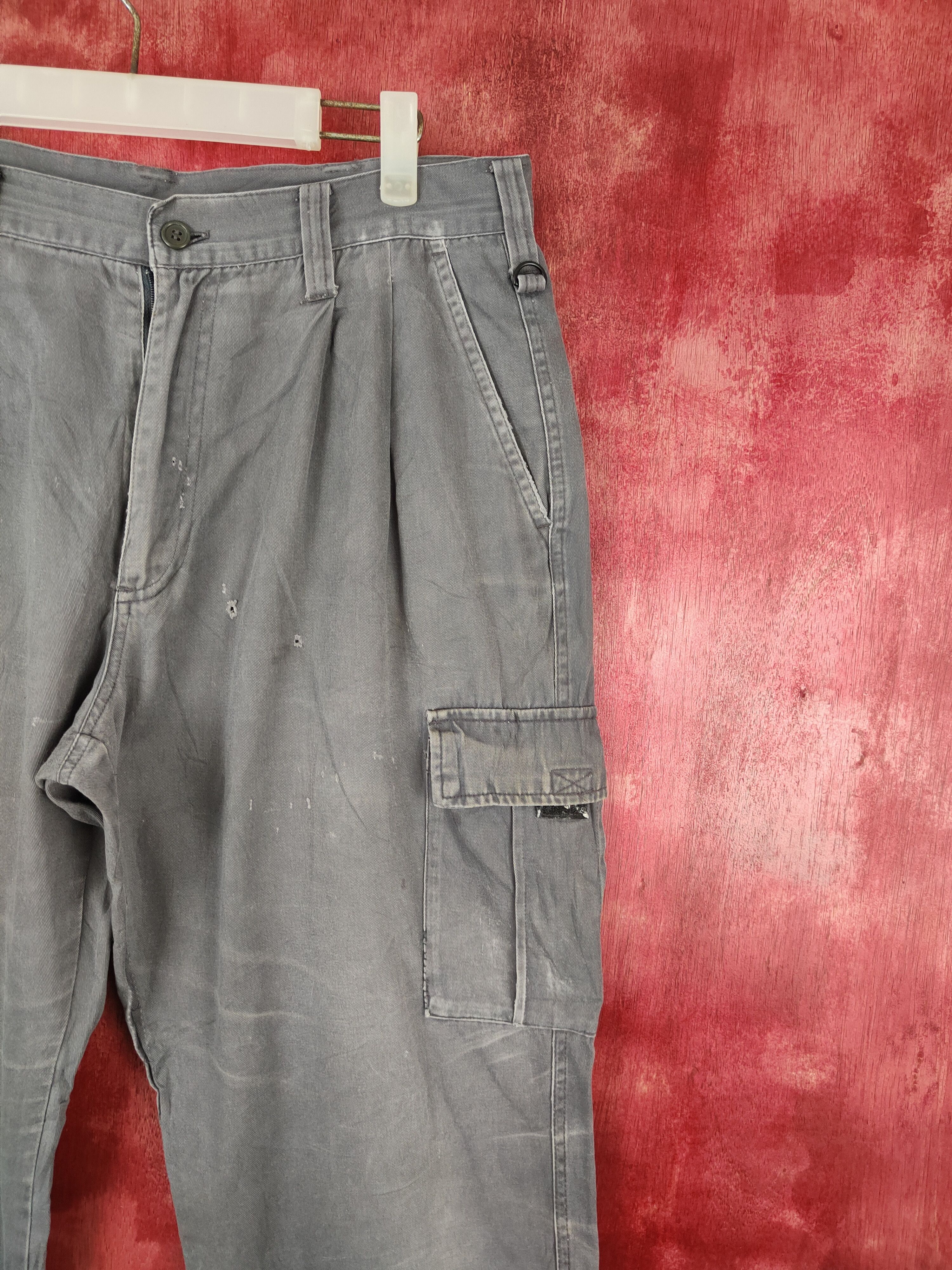 Japanese Brand × Vintage Azito Impact Gray Multi Pocket Tactical Cargo Pants #S635 Size US 34 / EU 50 - 6 Thumbnail