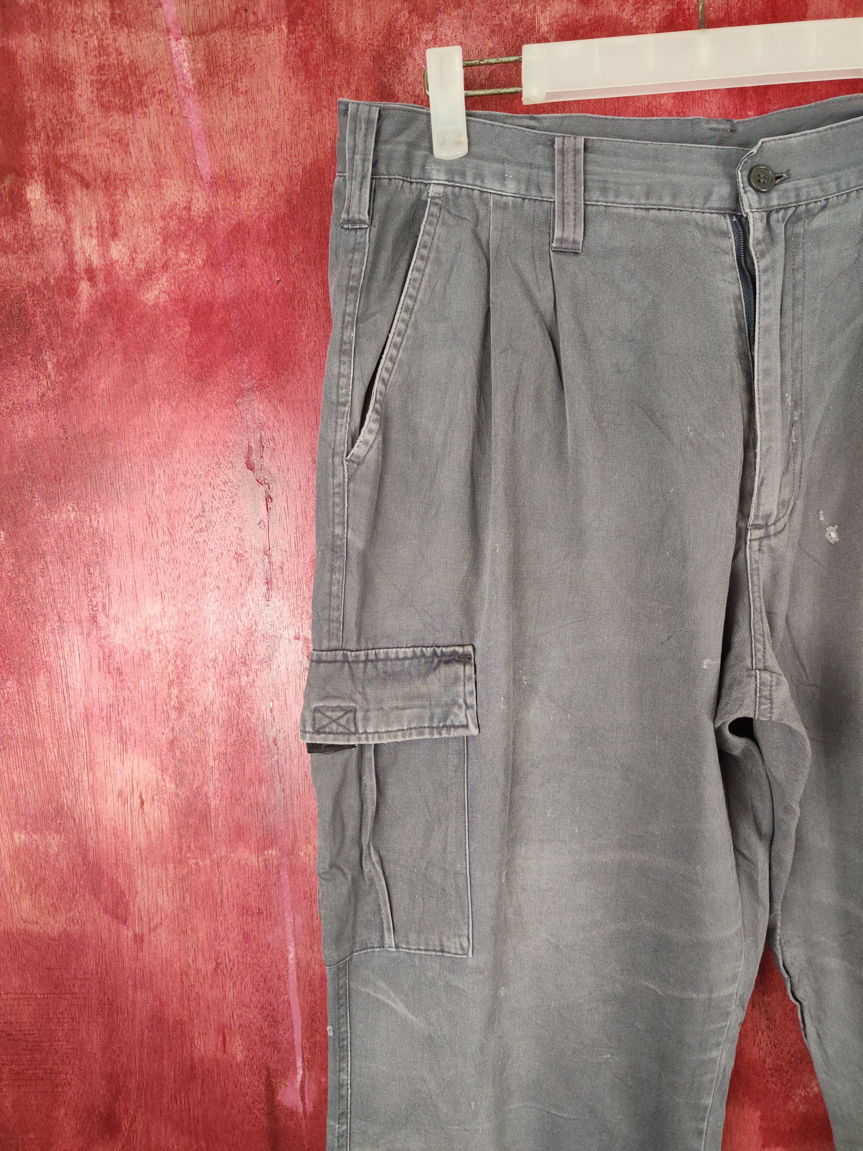 Japanese Brand × Vintage Azito Impact Gray Multi Pocket Tactical Cargo Pants #S635 Size US 34 / EU 50 - 4 Thumbnail