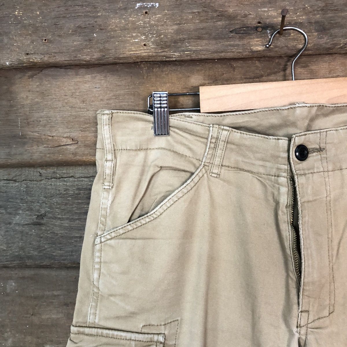 Japanese Brand Gladiator Brown utility tactical Cargo Pants #7096 Size US 32 / EU 48 - 4 Thumbnail