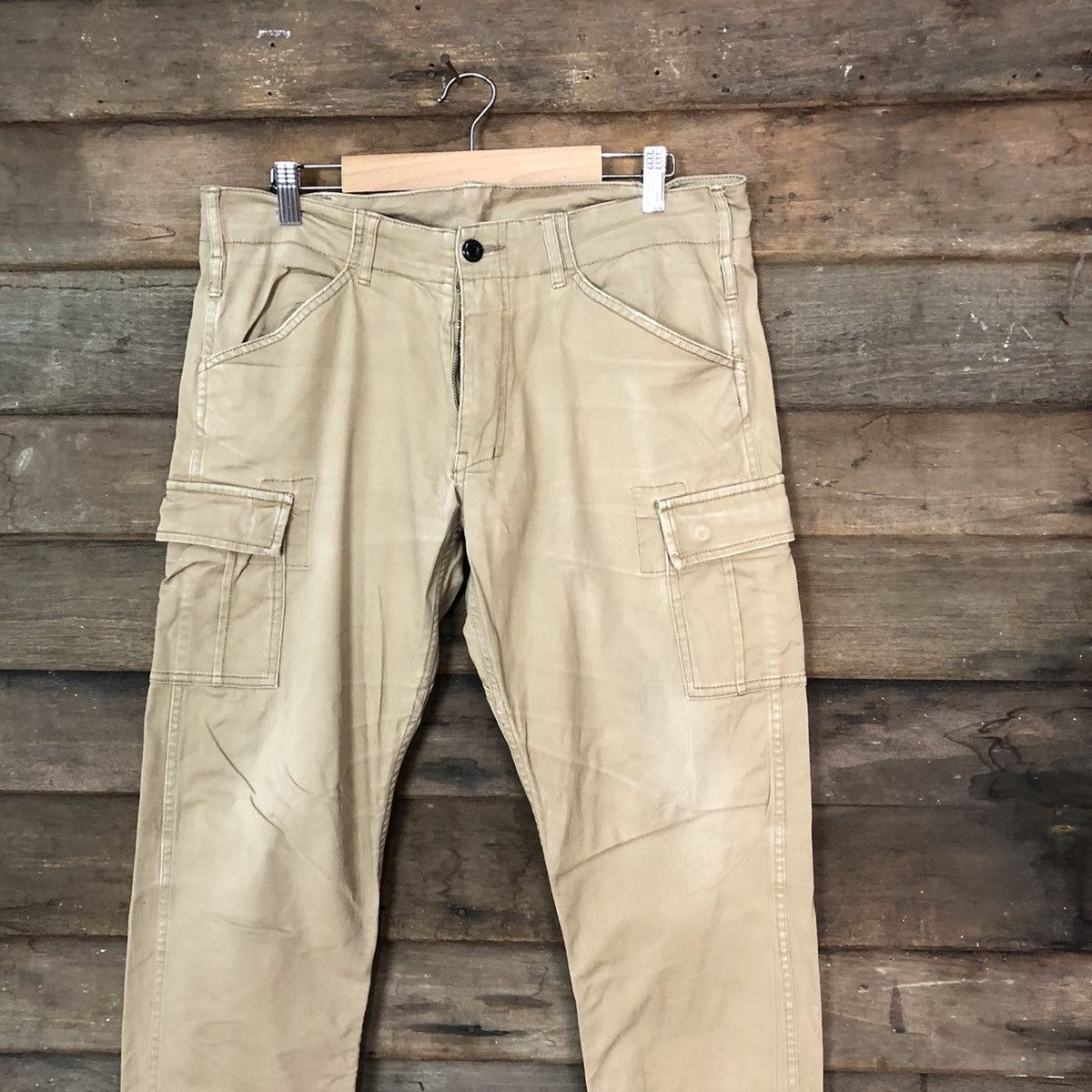 Japanese Brand Gladiator Brown utility tactical Cargo Pants #7096 Size US 32 / EU 48 - 2 Thumbnail