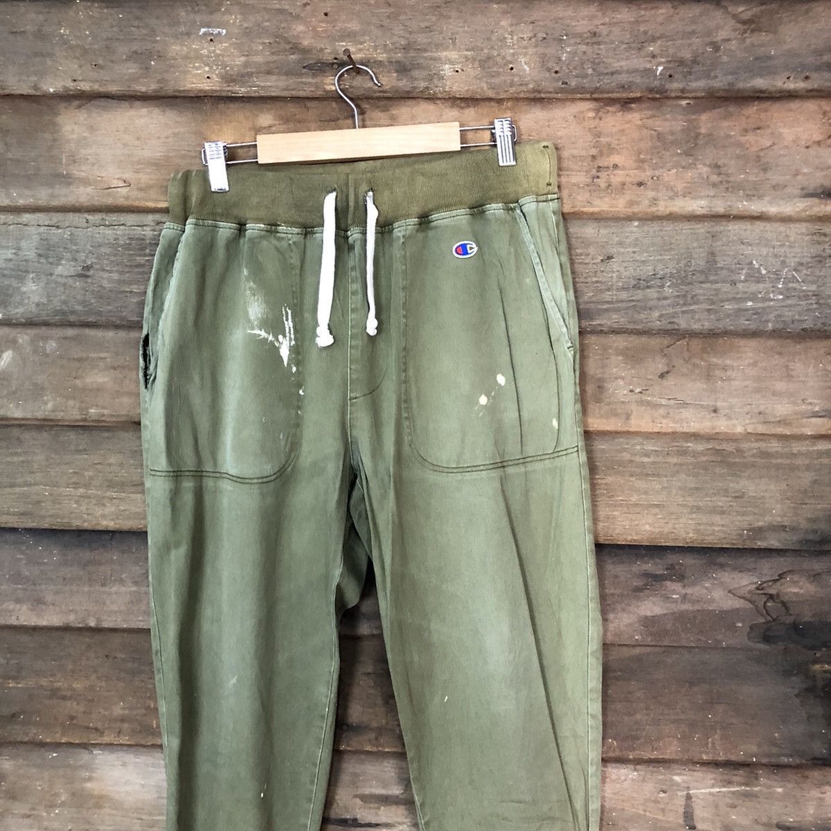 Champion Champion Green faded Joggers Pants #7095 Size US 28 / EU 44 - 2 Thumbnail