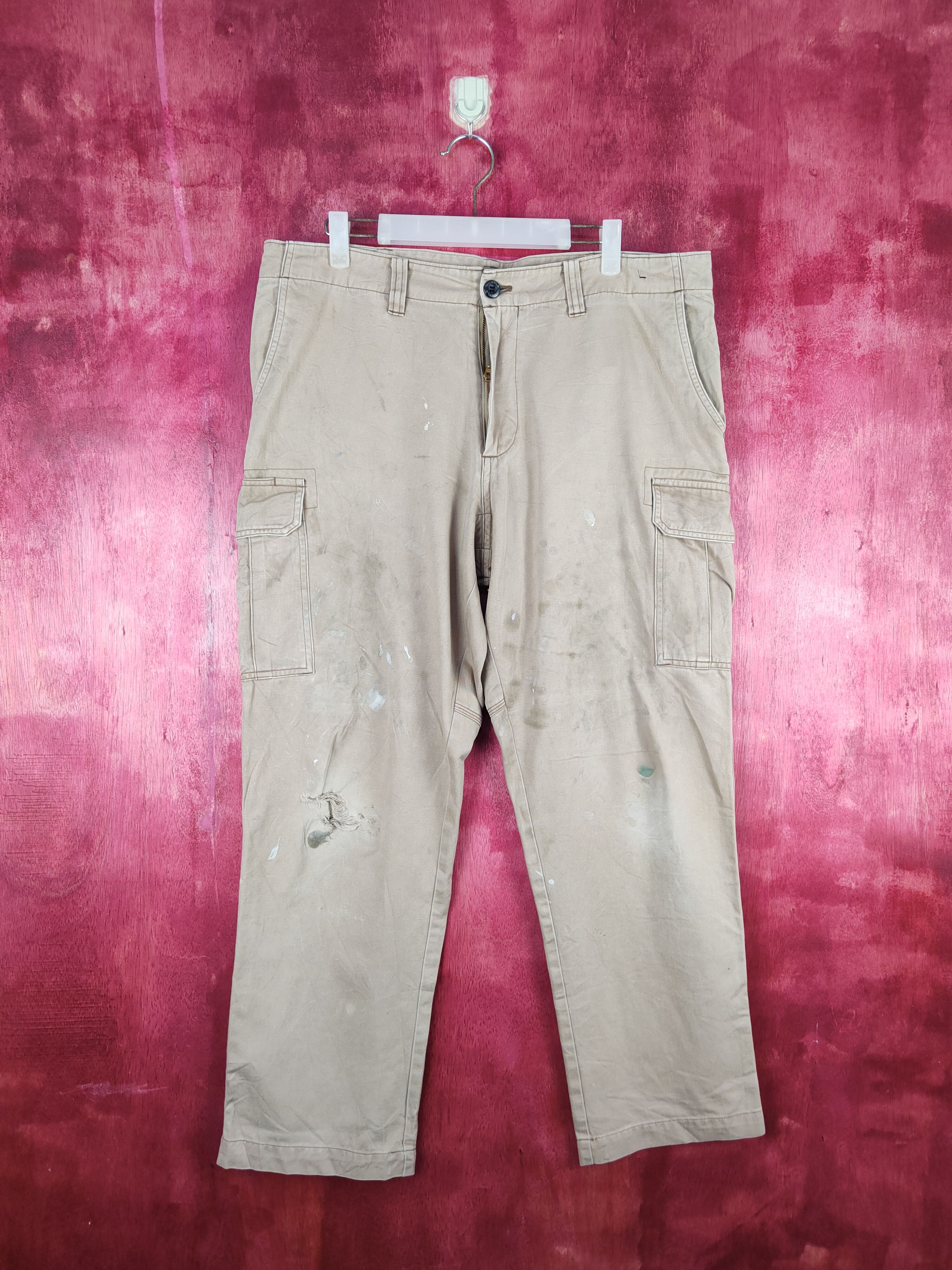 Japanese Brand × Vintage Burtle Beige Multi Pocket Tactical Cargo Pants #S619 Size US 36 / EU 52 - 1 Thumbnail