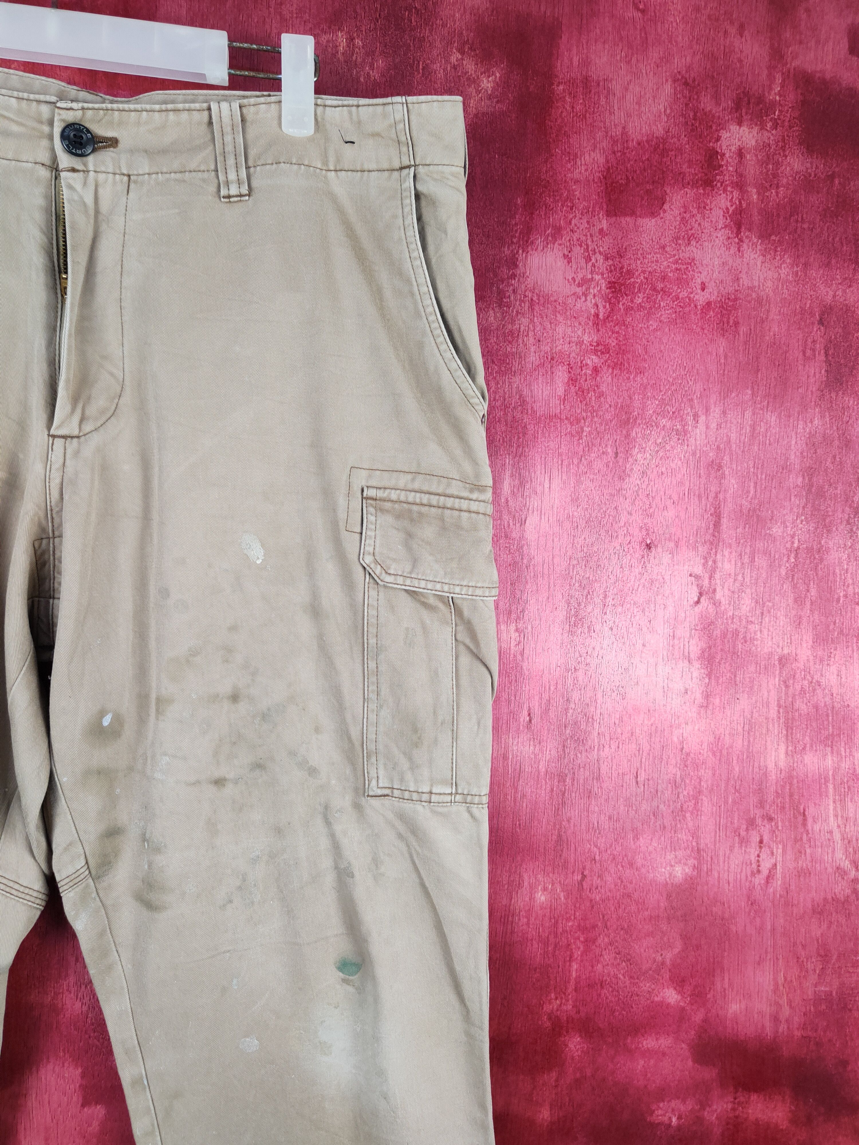 Japanese Brand × Vintage Burtle Beige Multi Pocket Tactical Cargo Pants #S619 Size US 36 / EU 52 - 6 Thumbnail