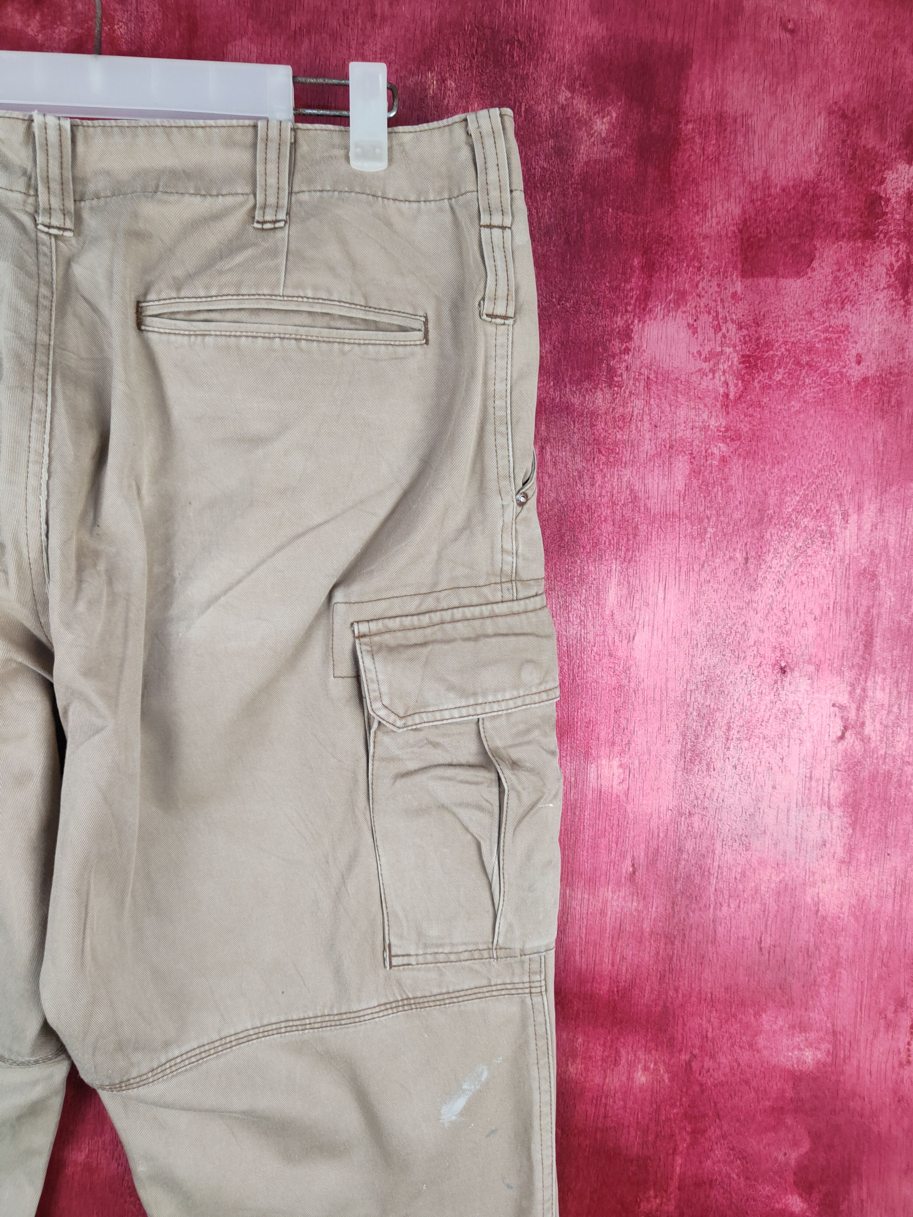Japanese Brand × Vintage Burtle Beige Multi Pocket Tactical Cargo Pants #S619 Size US 36 / EU 52 - 12 Thumbnail